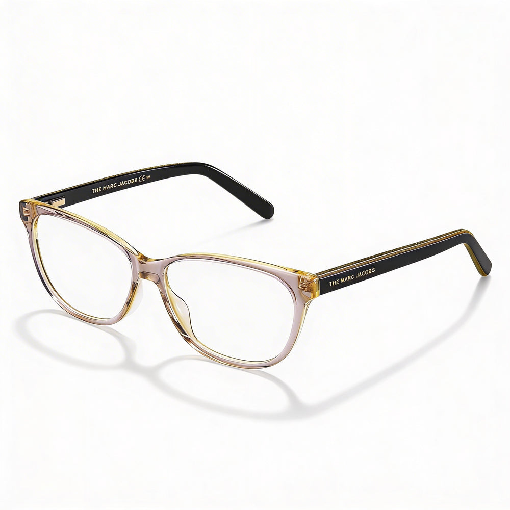 Marc Jacobs Marc 462 Women's Full-Rim Cat-Eye Brown Titanium Clear Lens Eyeglasses 51mm