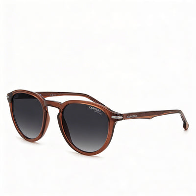 Gafas de sol cuadradas de policarbonato Carrera 277/S para hombre, gris oscuro degradado, lentes marrones, protección UV, 50 mm