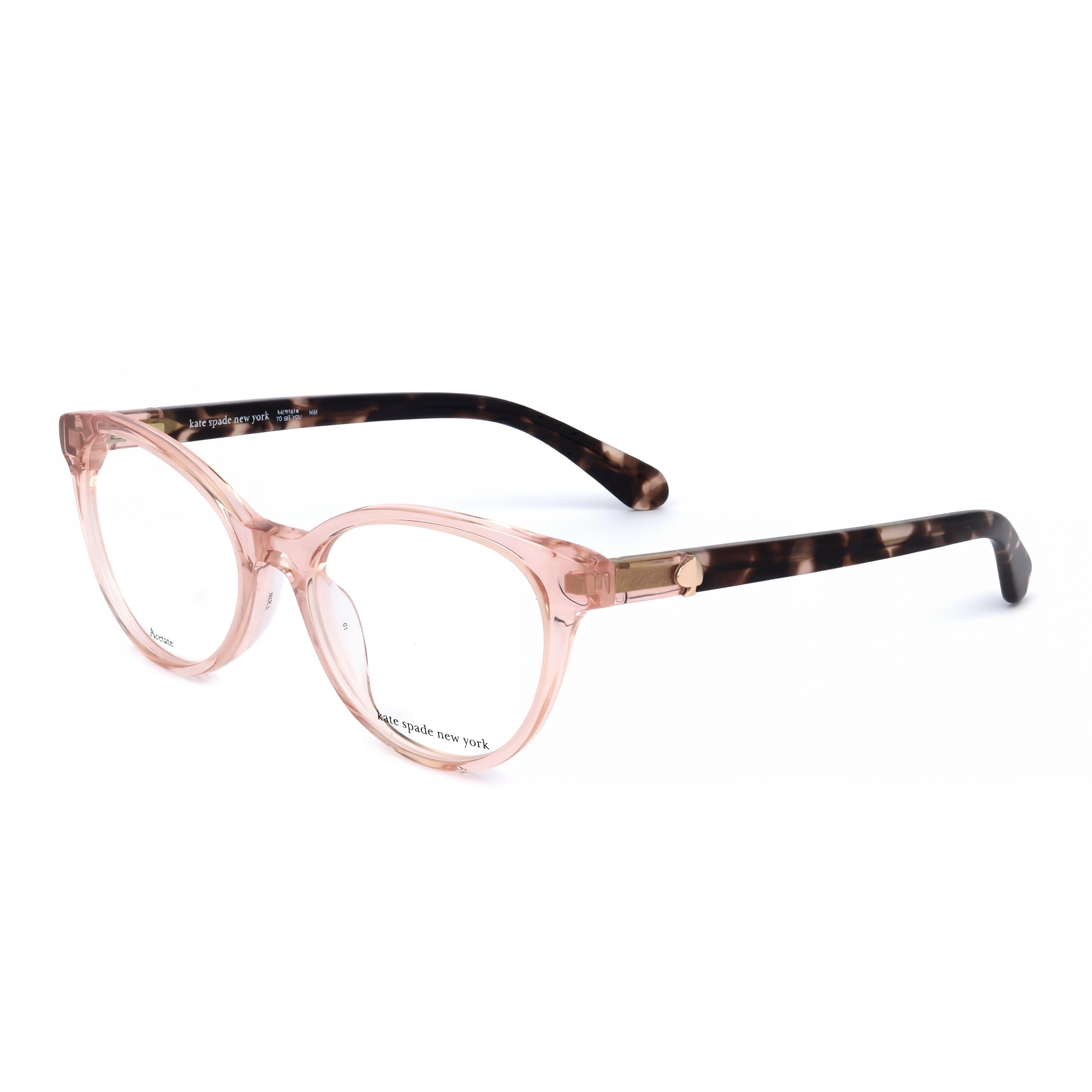 kate spade new york Gafas de sol modernas para mujer con montura de acetato rosa y lentes de policarbonato rosa de 50 mm, Photo 1