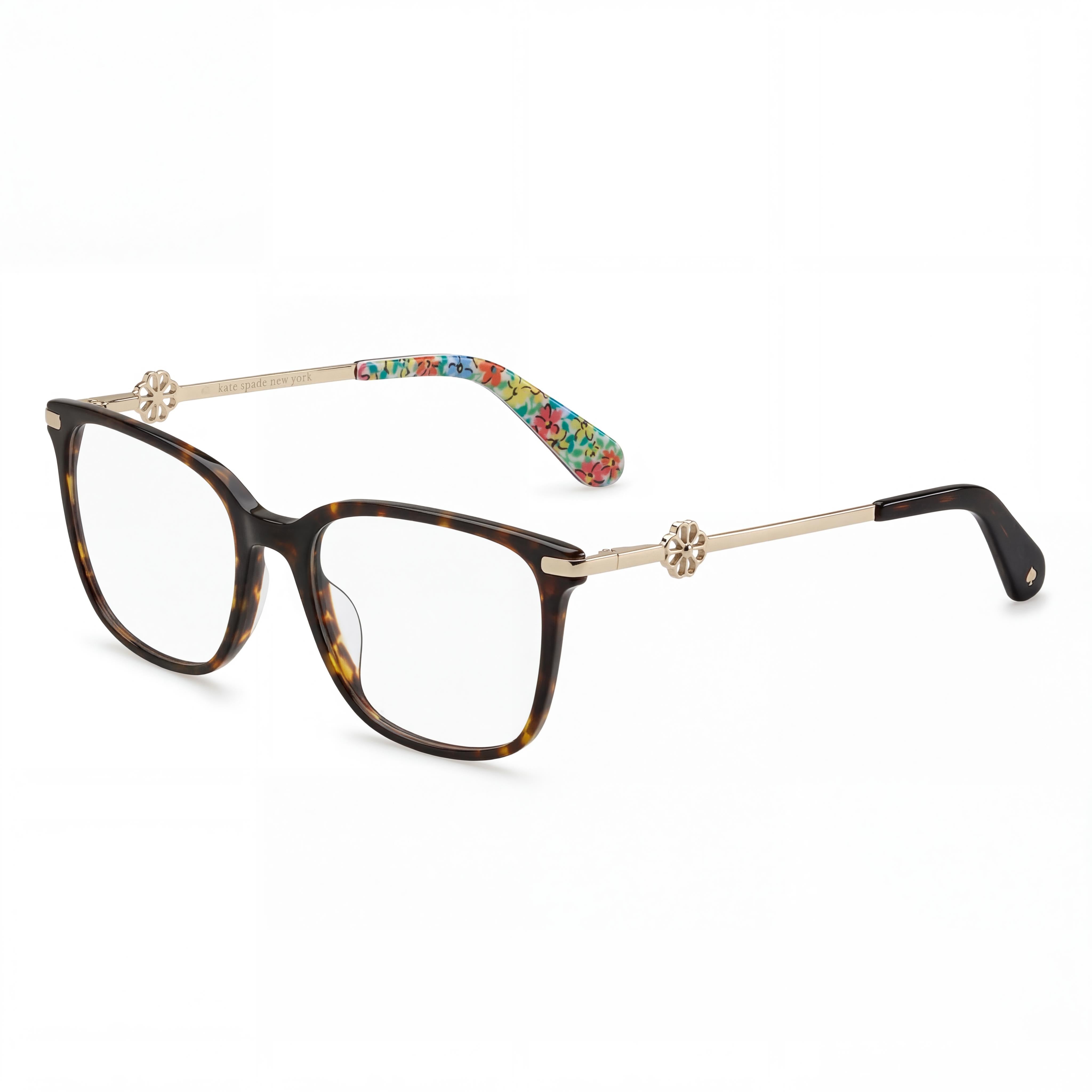 kate spade new york Gafas de sol de mujer modernas con montura de acetato Havana y lentes de policarbonato, tamaño 52-18-140mm, Photo 1