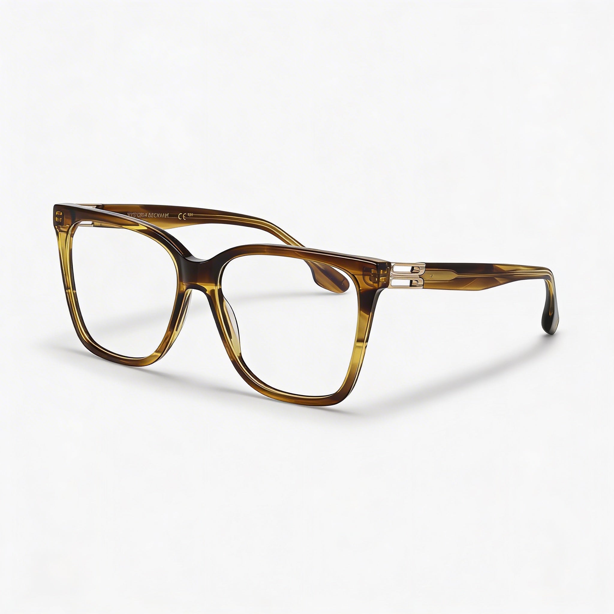 Victoria Beckham Vb2680 Women's Striped Khaki Ophthalmic Eyeglasses with 53mm Lens, 15mm Bridge, 140mm Temple, Photo 1