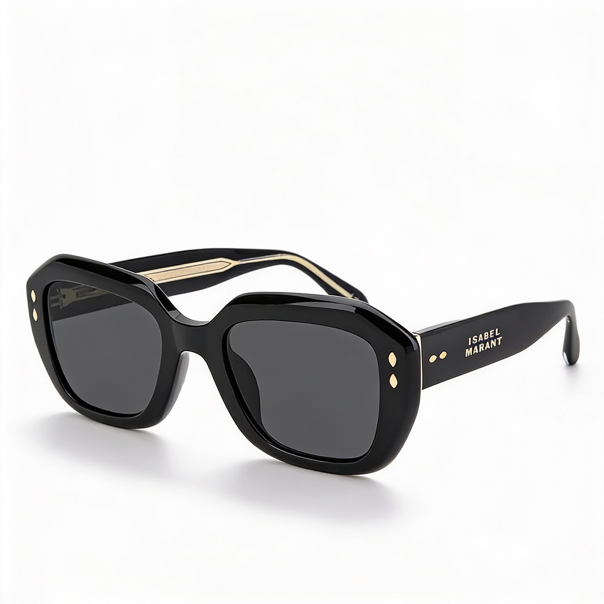 Isabel Marant Trendy Acetate Women's Black Acetate Frame UV Protection Non-Polarized Sunglasses 52mm, Photo 1