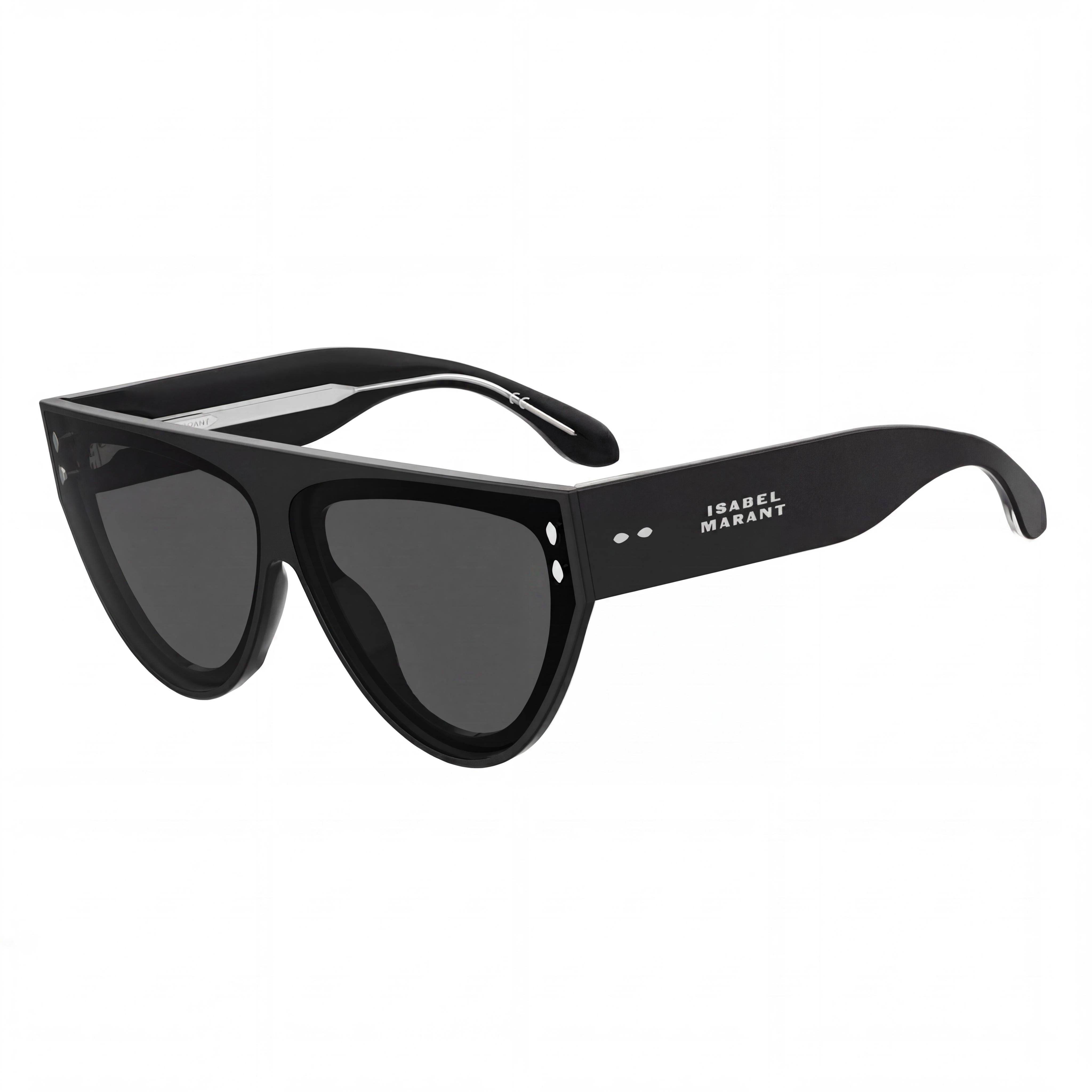 Isabel Marant Casual Women's Black Plastic Square Frame Polycarbonate Lens Sunglasses 69mm, Photo 1
