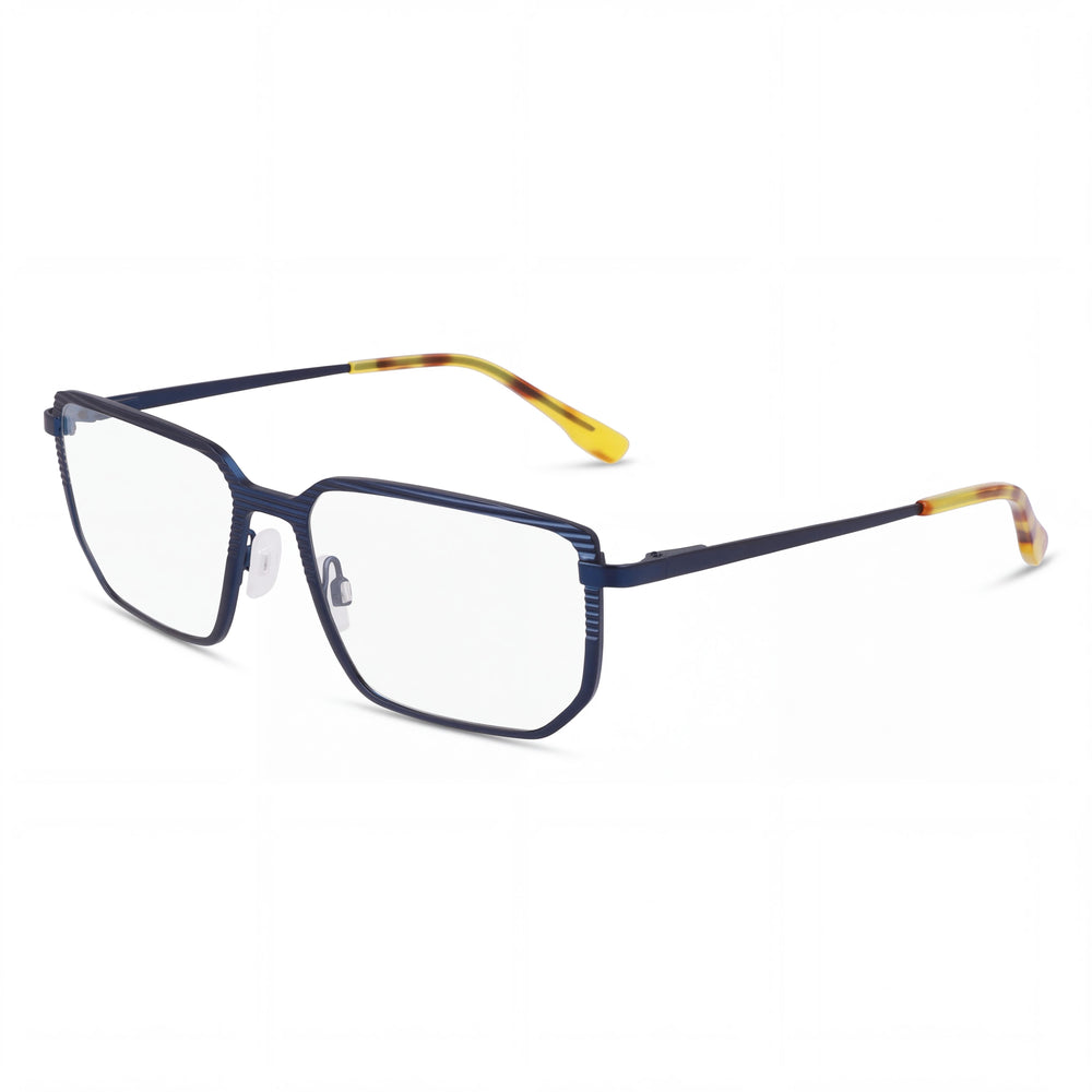 MCALLISTER Mc4531 Men's Navy Metal Frame Clear Lenses, Lens 55mm Bridge 17mm Temple 145mm