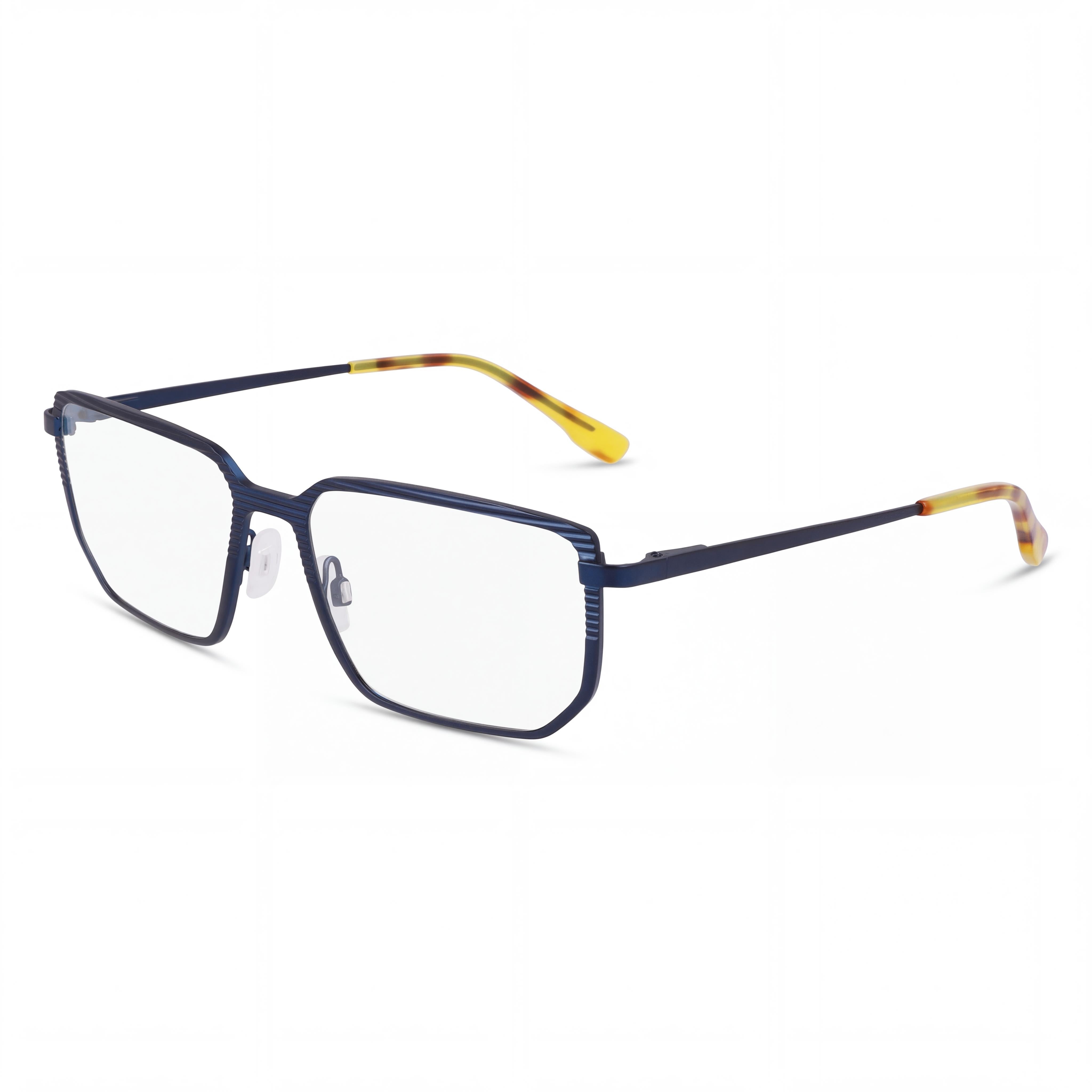 MCALLISTER Mc4531 Men's Navy Metal Frame Clear Lenses, Lens 55mm Bridge 17mm Temple 145mm, Photo 1