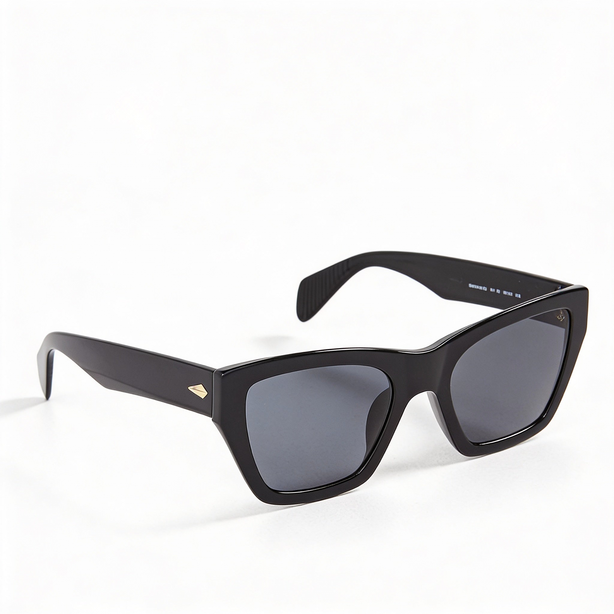 rag & bone Classic Women's Sunglasses with Black ECO PMMA Frames, Featuring UV Protection, 54mm Lens Width, Photo 1