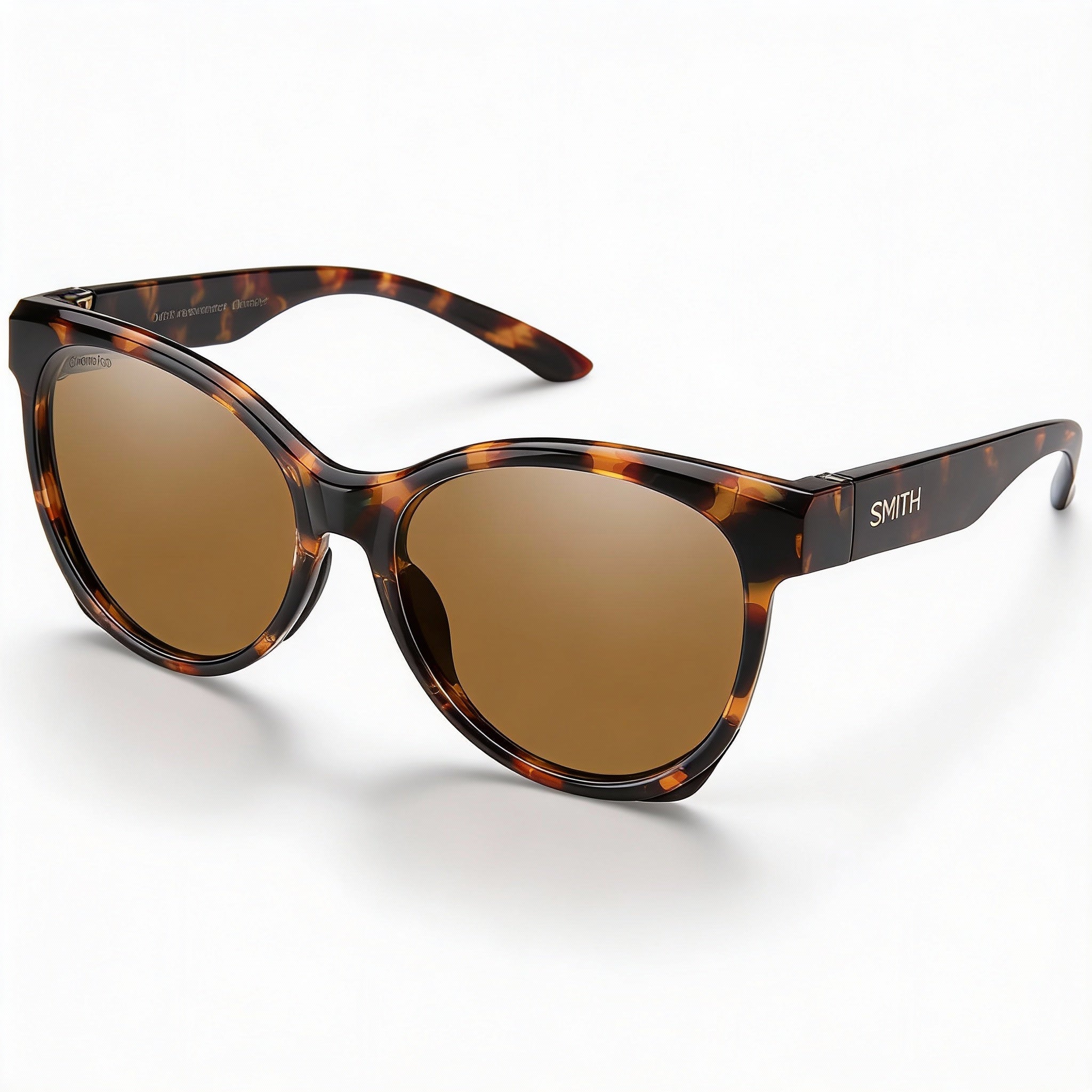 SMITH Women's Fairground UV Protected ChromaPop Polarized Brown Carbon Fibre Dark Tortoise Sunglasses, Photo 1