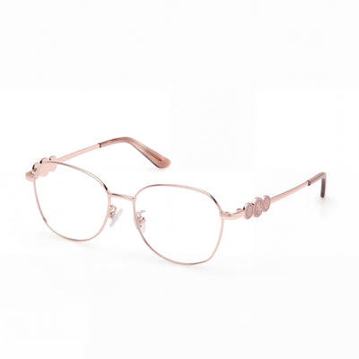 GUESS Gu50256-d Black Frame Material in Shiny Rose Gold Polycarbonate Lens Unisex Eyewear 52mm