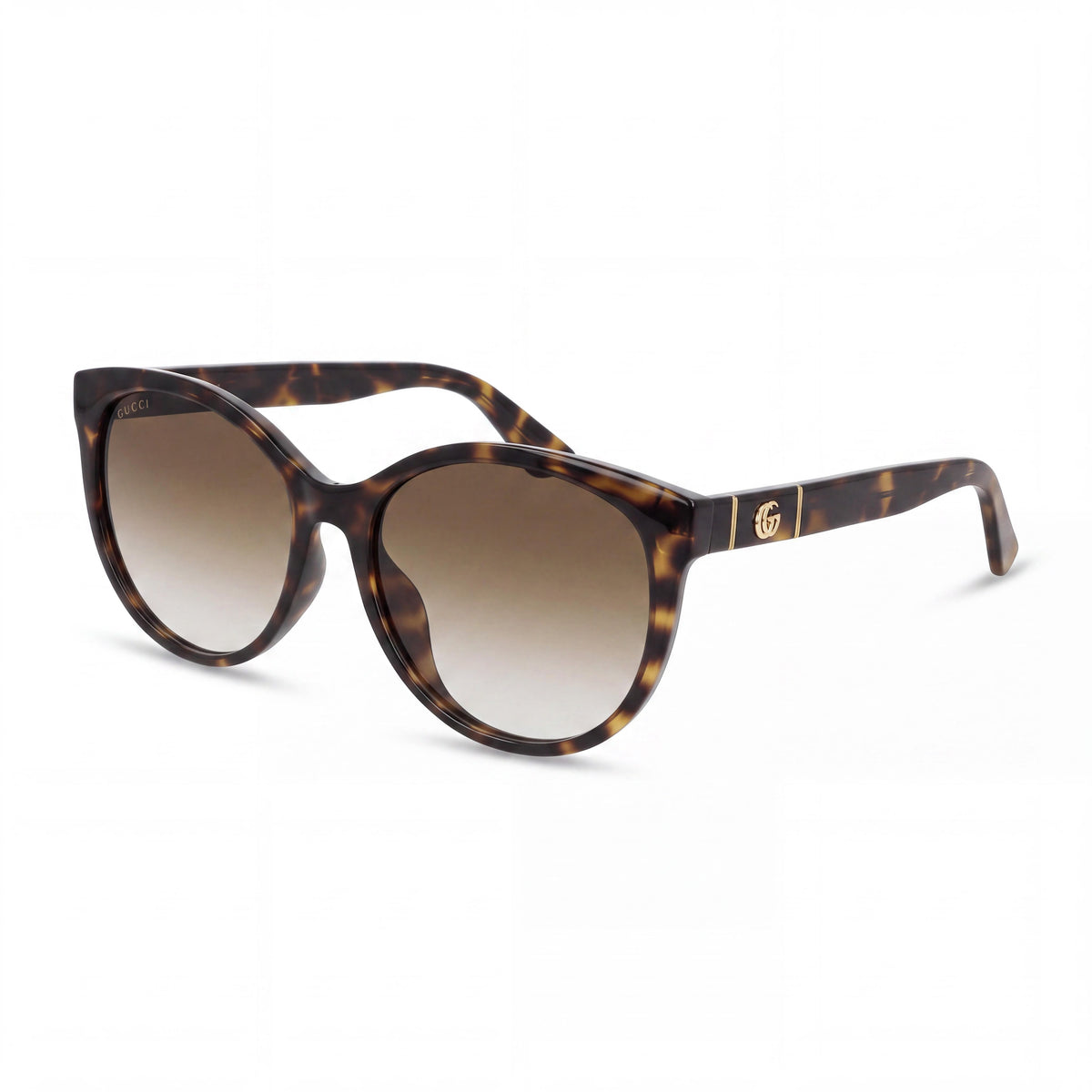 Gucci GG0636SK Women's Havana Plastic Brown Lens Asian Fit UV Protection Sunglasses 56mm, Photo 1