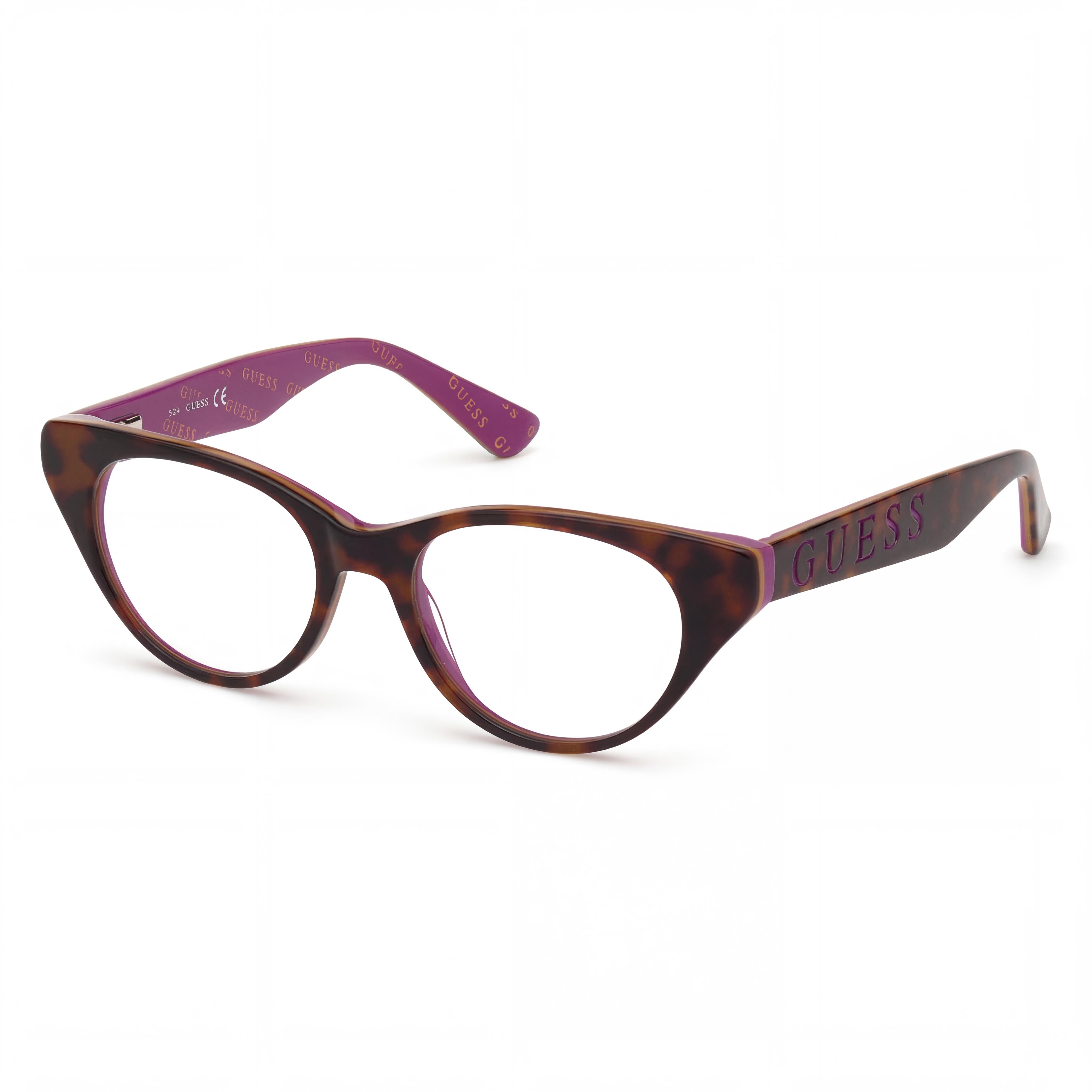 GUESS Gu9192 Unisex Havana Plastic Frame with Clear Non- Polycarbonate Lenses 47mm, Photo 1