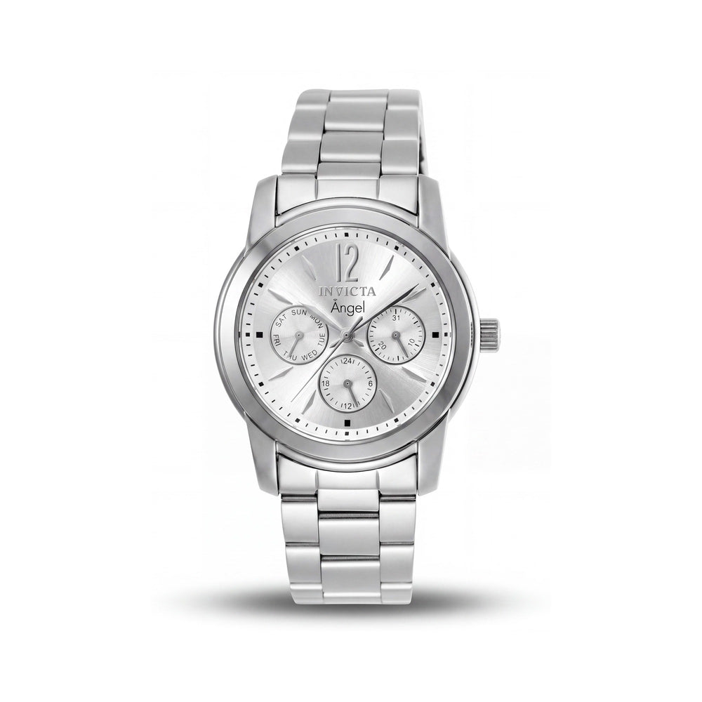 Invicta Angel Collection 0461 Women's 38mm Stainless Steel Quartz Water-Resistant Watch with Silver Dial
