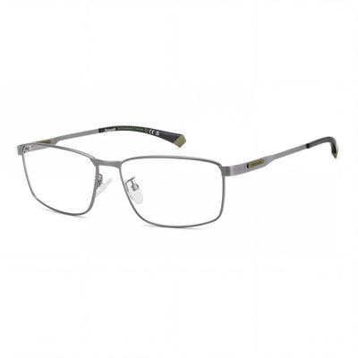 Polaroid Pld D534/G para hombre, de ECO ACERO INOXIDABLE, montura sin gafas en rutenio oscuro mate, 55 mm