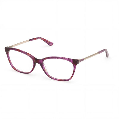 Guess Trendy Women's Violet Havana Eyewear with Plastic Frame and Polycarbonate Lenses 53-16-140