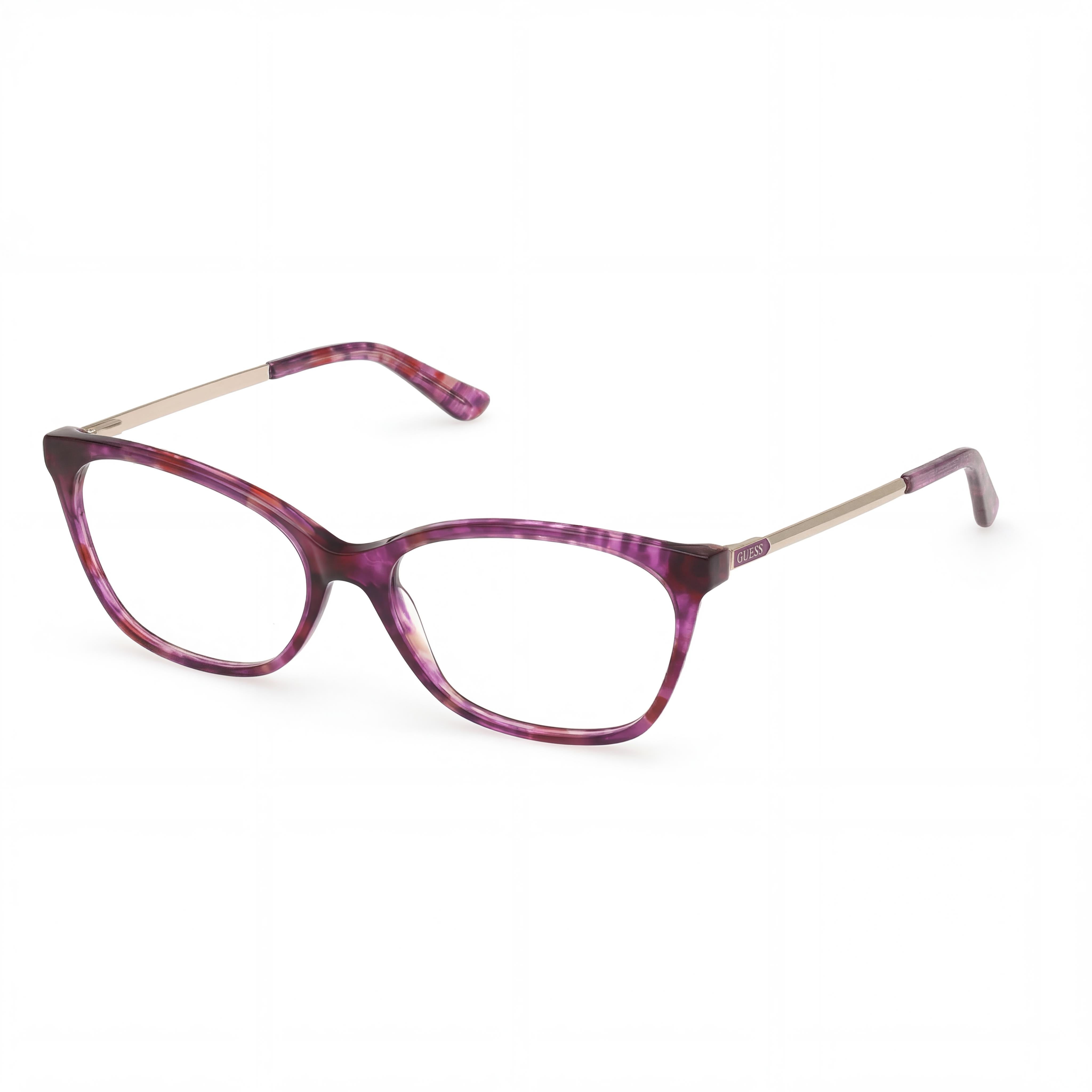 Guess Trendy Women's Violet Havana Eyewear with Plastic Frame and Polycarbonate Lenses 53-16-140, Photo 1