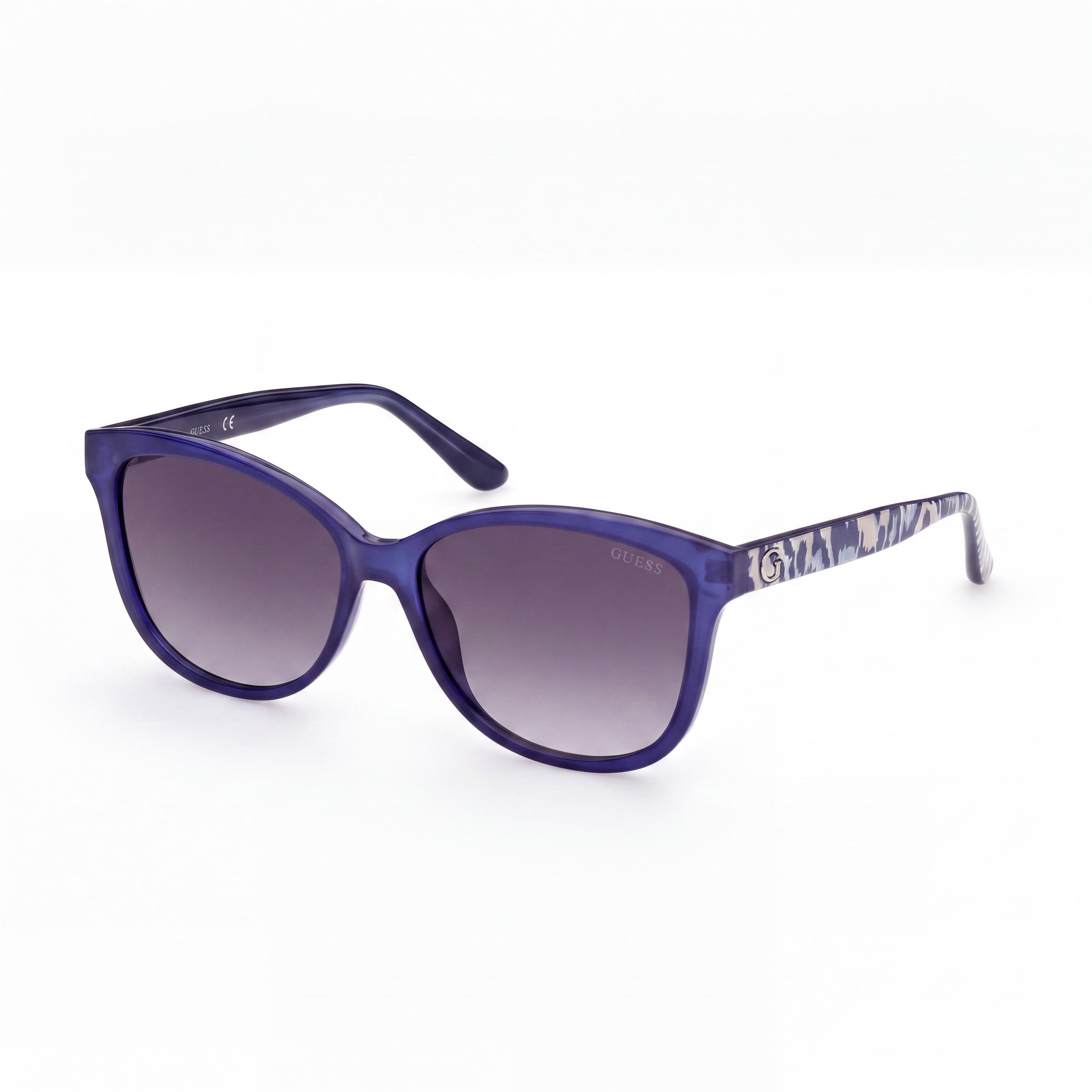 GUESS Gu782890b Women's Blue Plastic Frame Grey Non-Polarized UV Protected Sunglasses 56-15-140, Photo 1