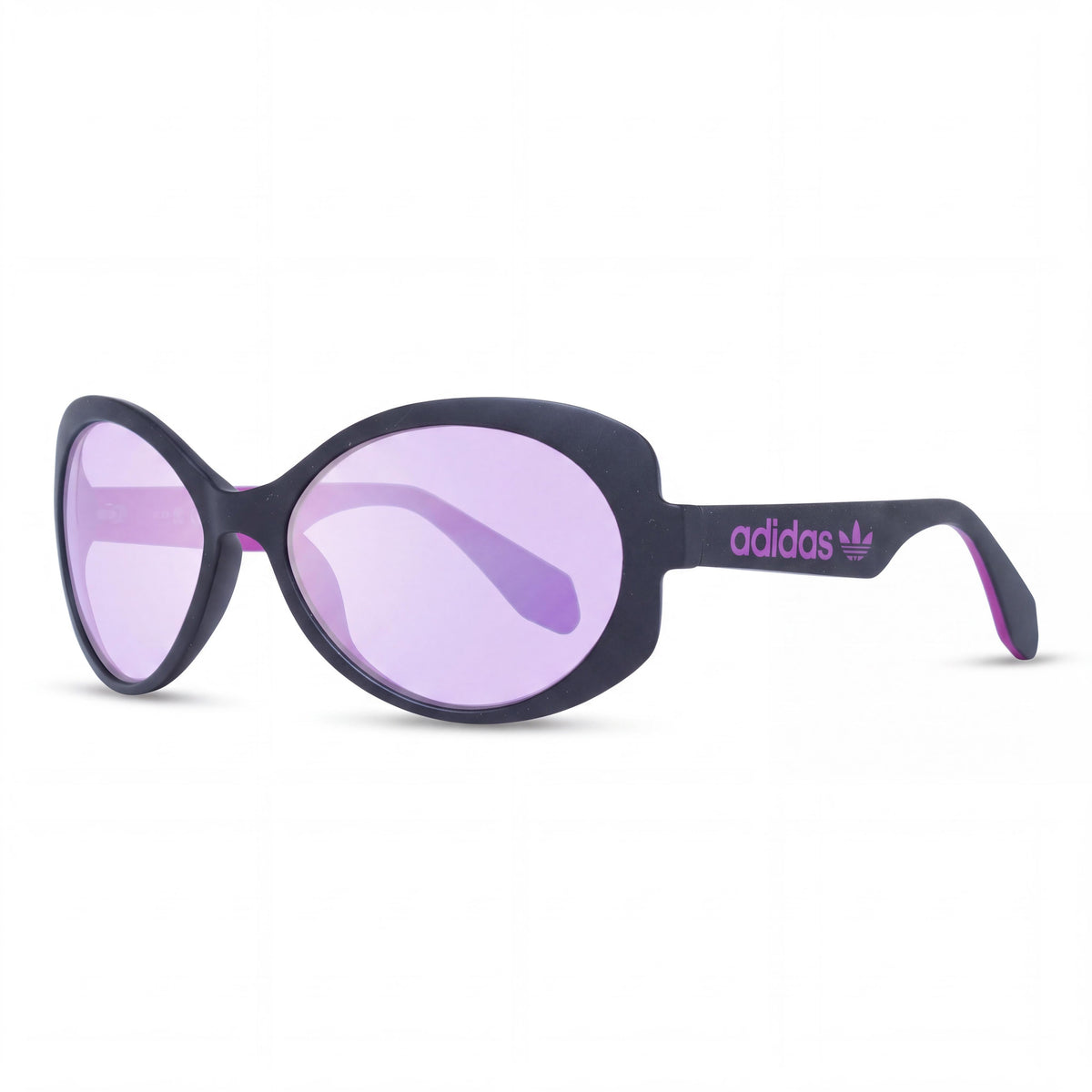 Gafas de Sol para Mujer Casuales adidas, Montura de Plástico Negro Mate, Lentes de Policarbonato Espejo Burdeos, Protección UV, 56 mm, Photo 1