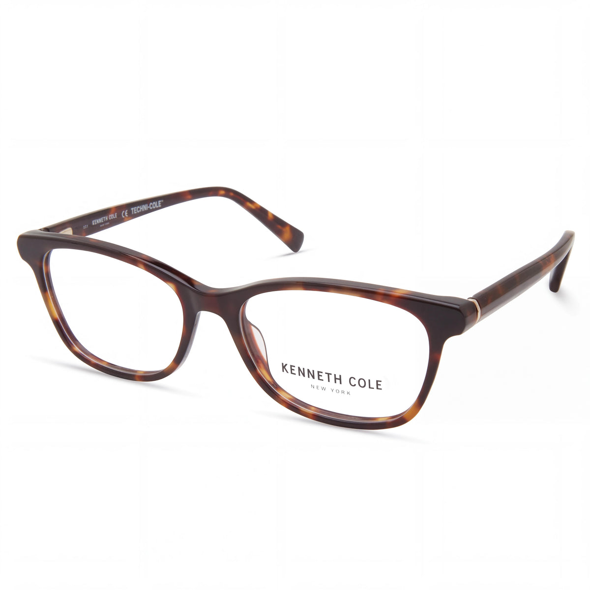Kenneth Cole New York Men's Kc0326 Dark Havana Plastic Frame Clear Lens Eyeglasses 53-16-140, Photo 1