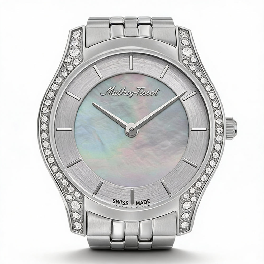 Mathey-Tissot Tacy D949AQI Women's Mother of Pearl Dial, Scratch-Resistant, 5 ATM Water Resistant Watch