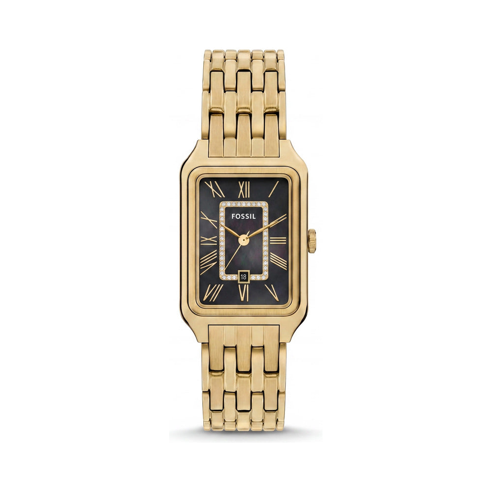Fossil bracelet Women's Gold-Tone Stainless Steel Quartz Roman Numeral Date 26mm Watch