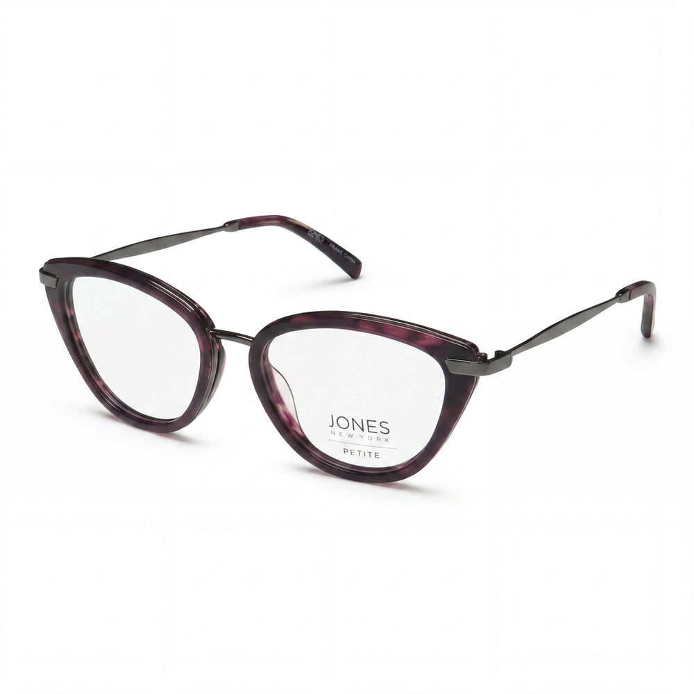 Gafas de sol Jones New York J235 Petite para mujer, de metal, color morado y gris plomo, 49-16-135