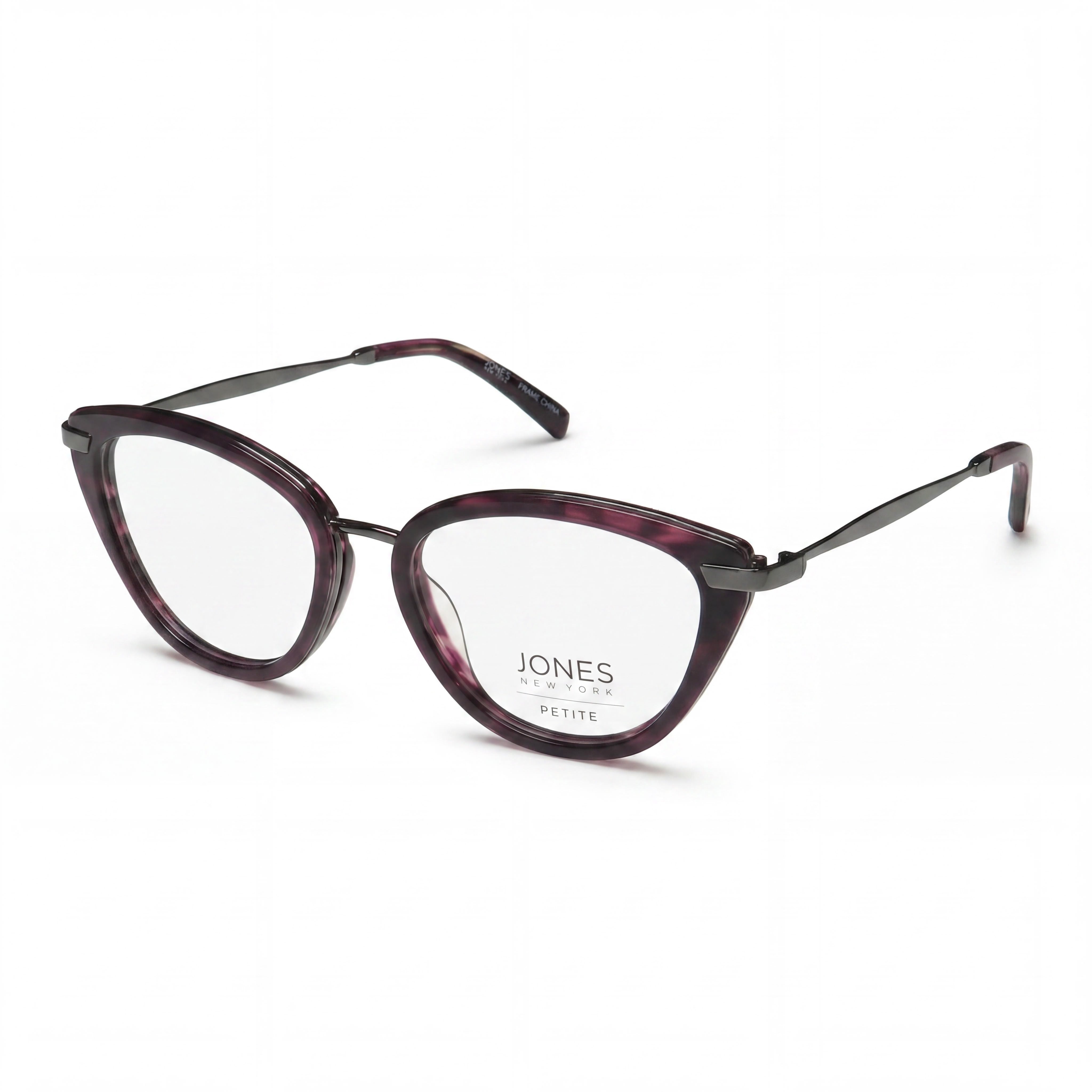 Gafas de sol Jones New York J235 Petite para mujer, de metal, color morado y gris plomo, 49-16-135, Photo 1