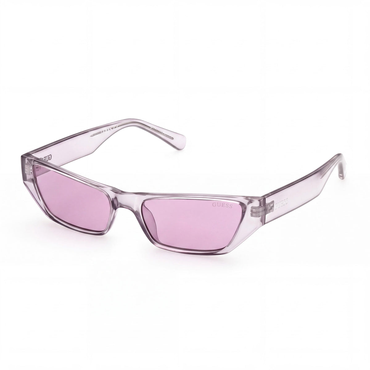 GUESS 56 Mm GU8232 Unisex Violet Metal Frame Eyewear with UV Protection, Plastic Lens, 145mm Lens Width, 17mm Bridge, 145mm Temple, Photo 1