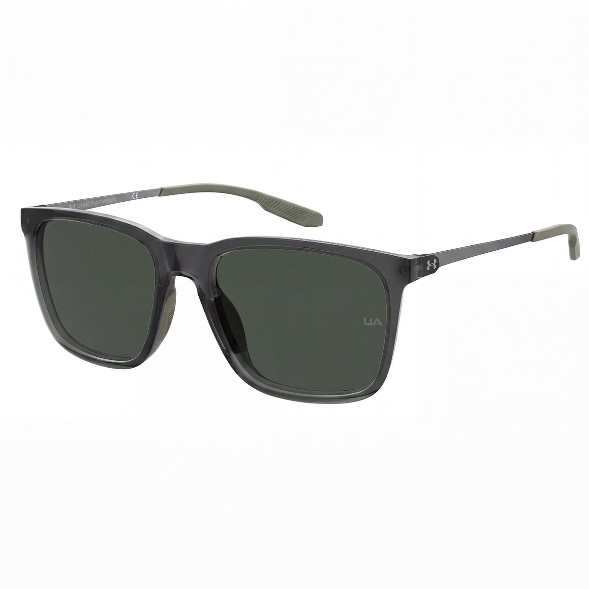 Gafas de sol Under Armour UA Reliance para hombre, color rutenio oscuro mate y lentes verdes con protección UV 56-18-145, Photo 1