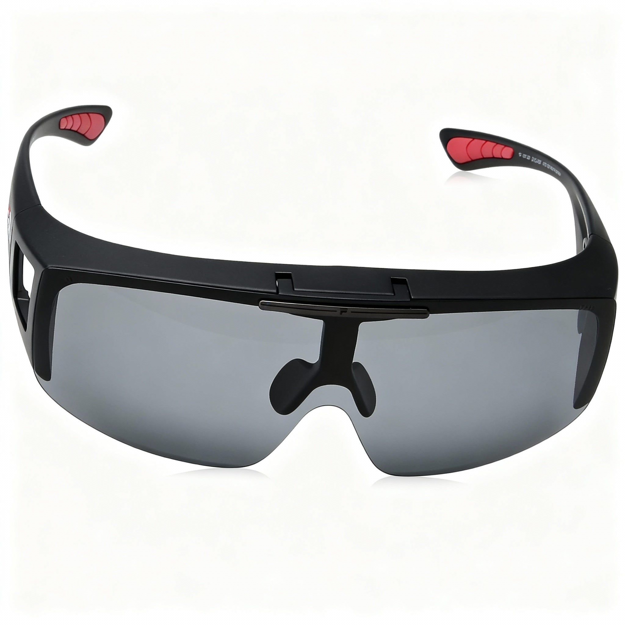 Fila Modern Unisex Matte Black Injected Frame Sunglasses with Non-Polarized Smoke Polycarbonate Lenses & UV Protection