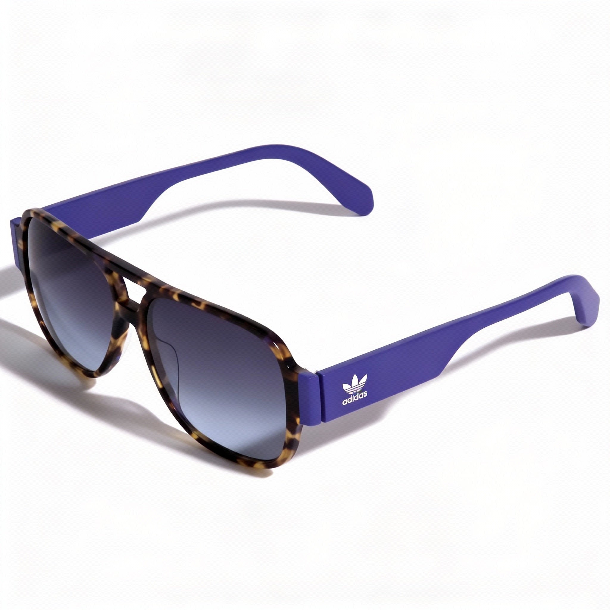 adidas Originals Modern Men's Lightweight Havana Acetate Blue Gradient Non-Polarized UV Protected Sunglasses 57mm, Photo 1