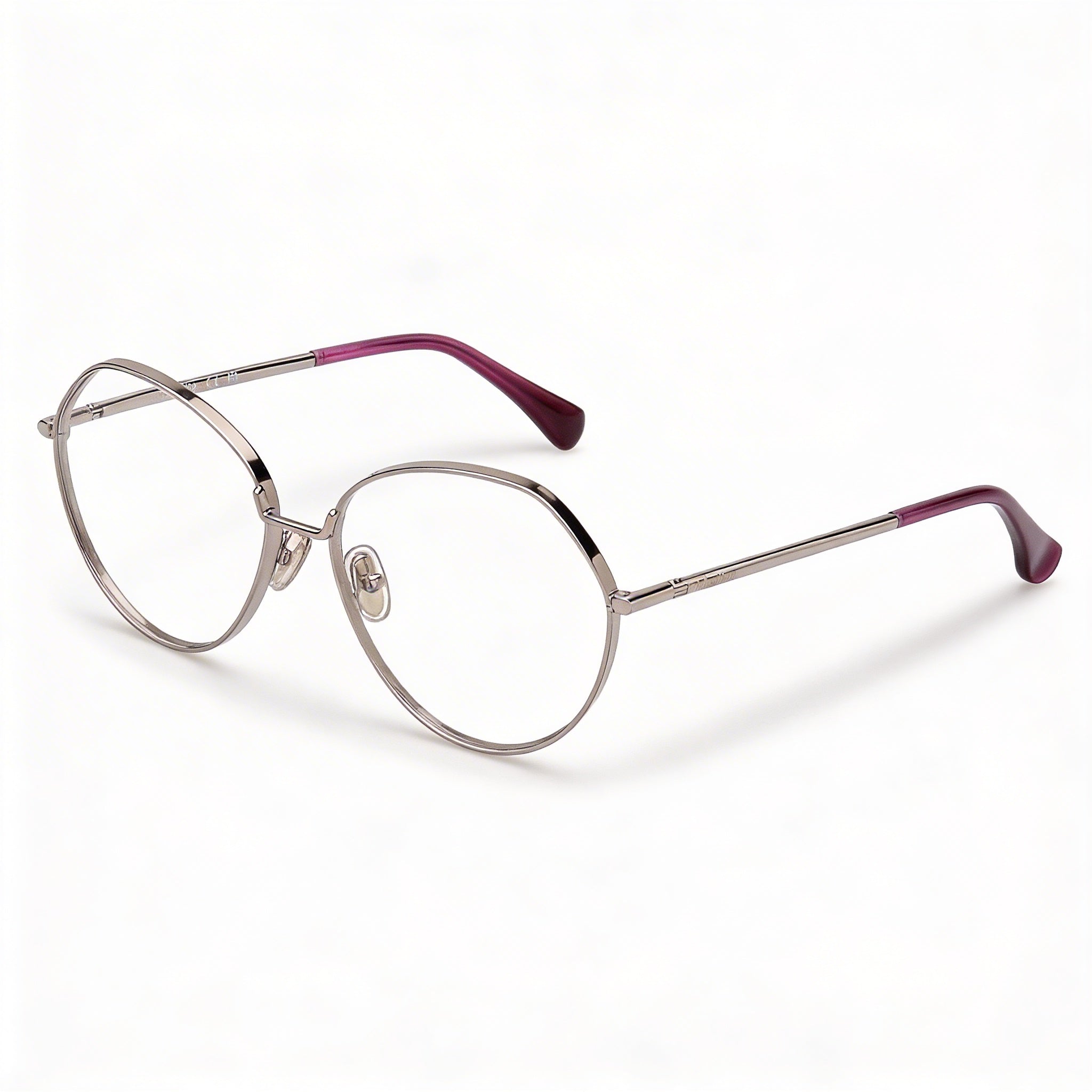 Gafas polarizadas MaxMara para mujer con montura de metal rutenio claro y lentes de policarbonato multicolor de 56 mm, Photo 1