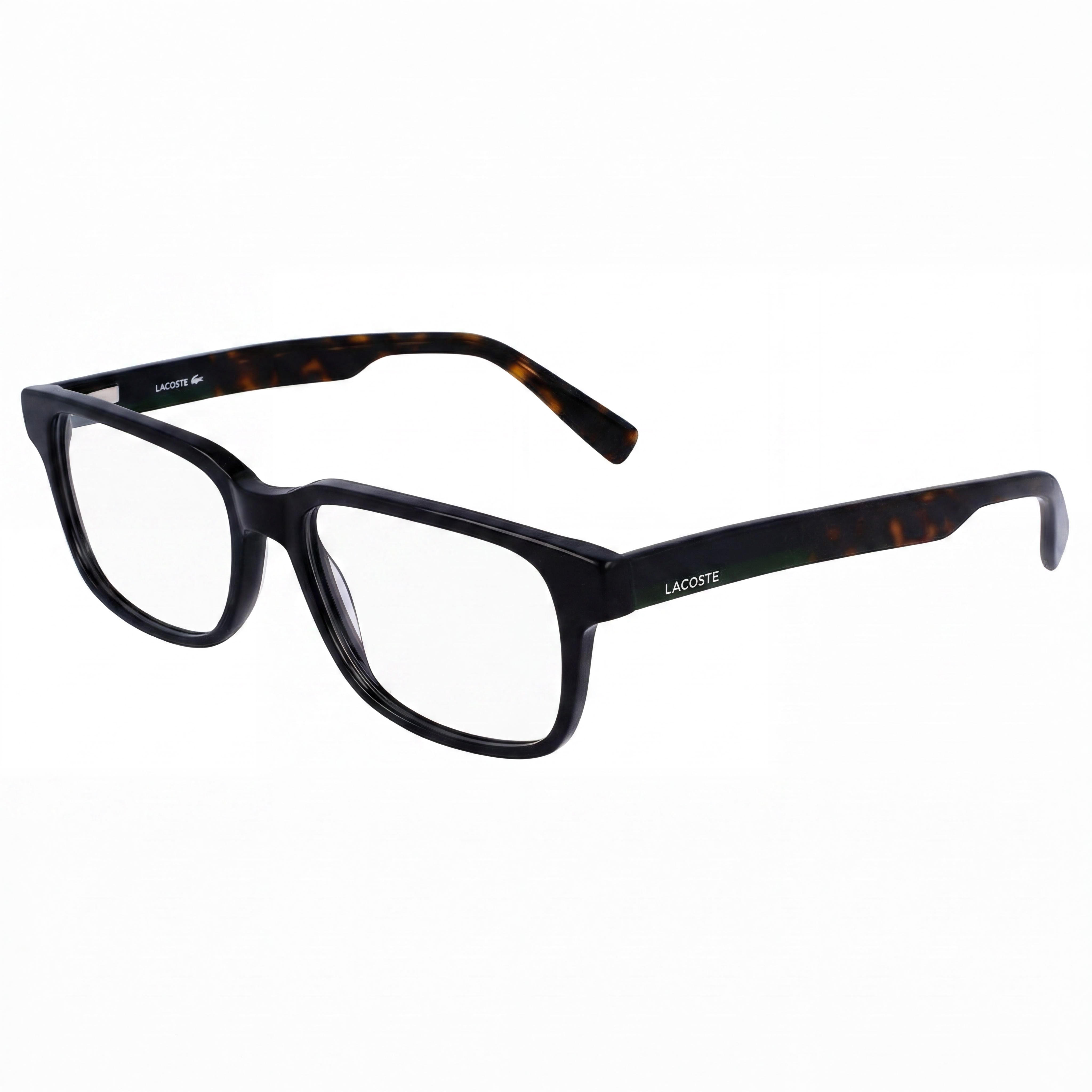 Lacoste L2910 Modern Sport Unisex Eyeglasses, Black Acetate Full-Rim Frame, 55mm Lens Width, Photo 1