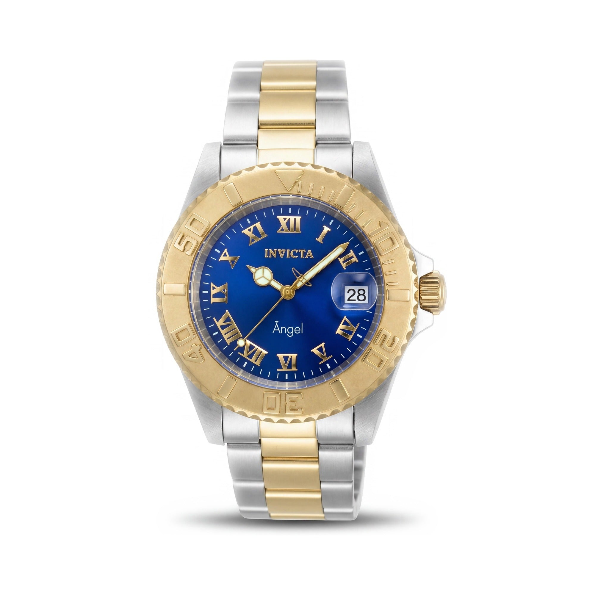Invicta 14363 Women’s Two-Tone Stainless Steel Bracelet Watch, Blue Dial, Luminous, 200M Water Resistant, 40mm, Photo 1