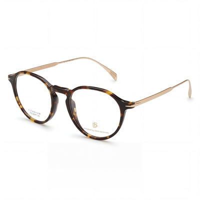 Gafas de sol David Beckham DB 1105 para hombre, montura de plástico, lentes de policarbonato, polarizadas, color dorado habana, ancho de lente de 49 mm.