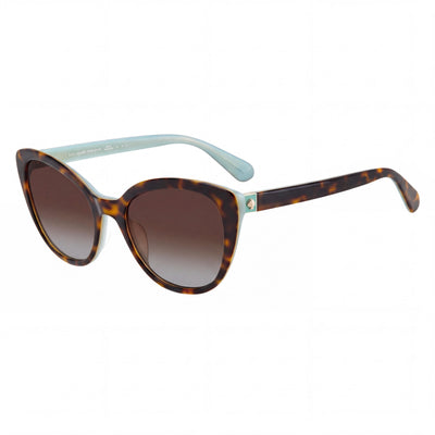 Gafas de sol kate spade new york Amberlee/S para mujer, de acetato negro, lentes grises degradadas, con protección UV y graduables, 55-20-140mm