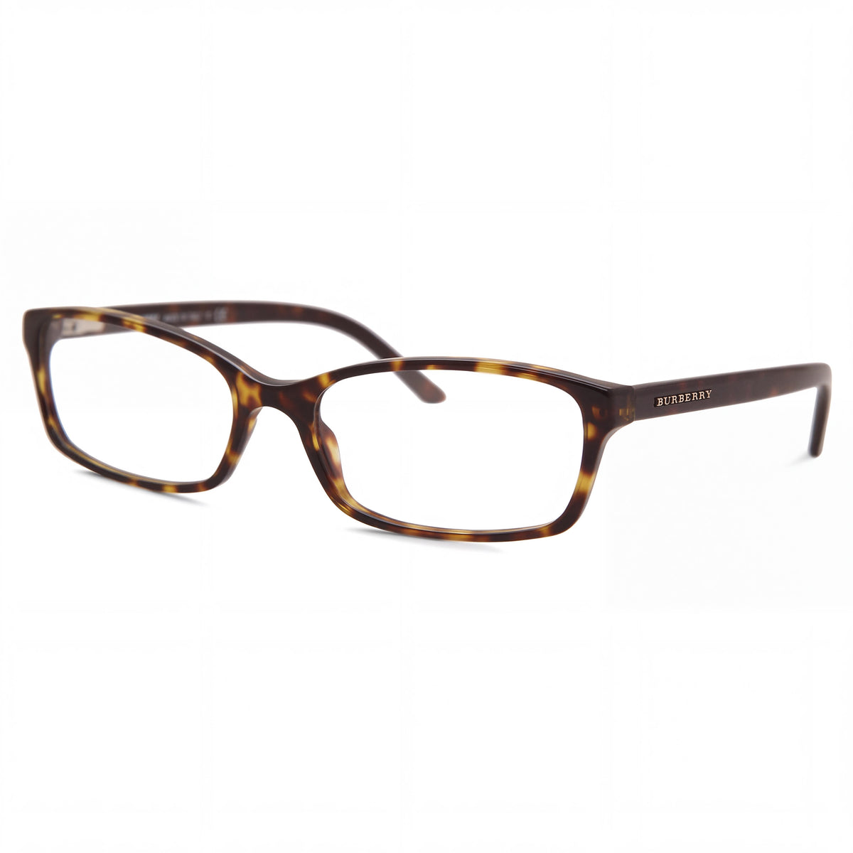 Gafas Burberry rectangulares BE2073 de acetato habana oscuro para mujer, lentes de 53 mm, puente de 16 mm, patilla de 135 mm, Photo 1