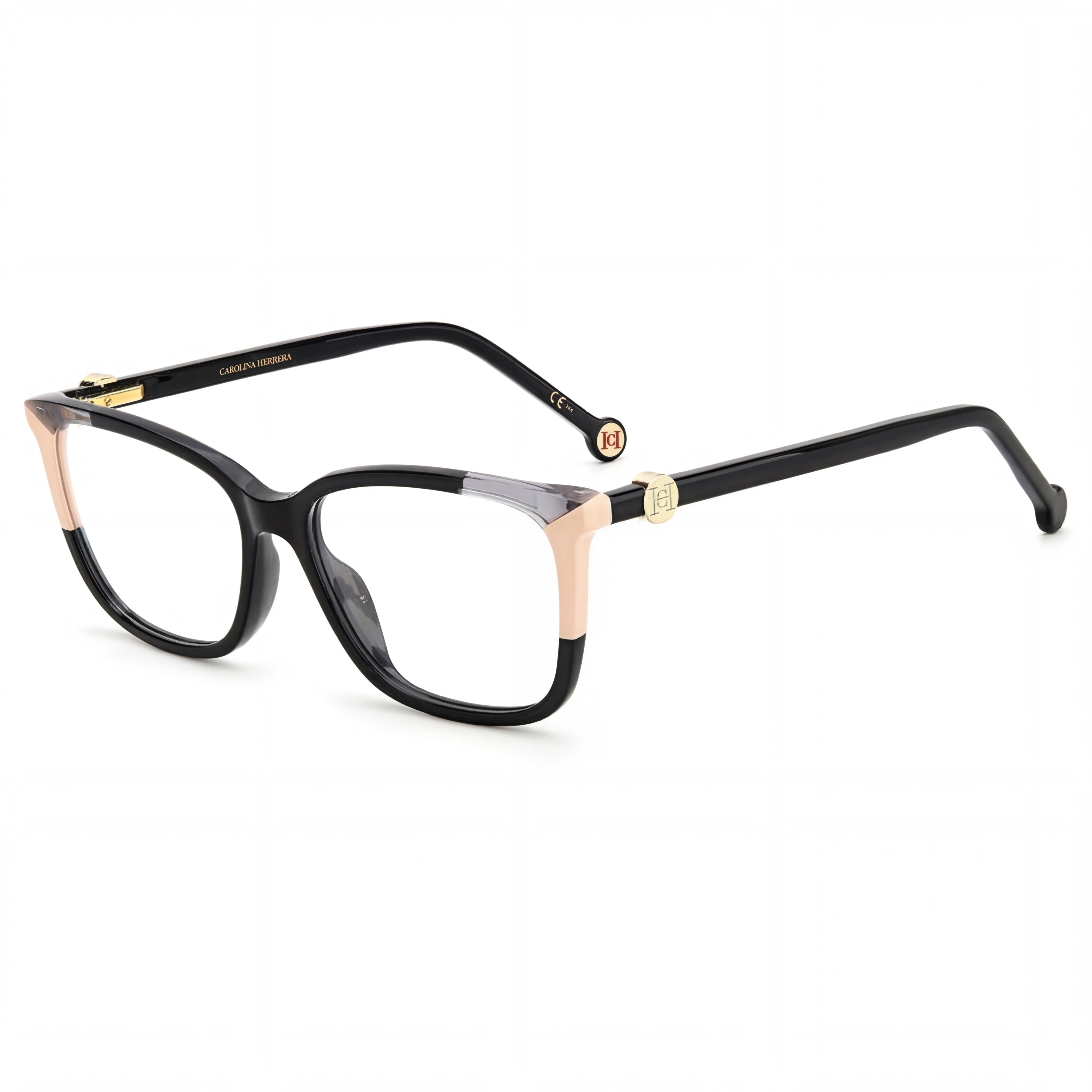 Gafas de sol Carolina Herrera CH 0055 para mujer, montura de acetato, lentes de policarbonato polarizadas en negro nude con estuche de 54 mm, Photo 1