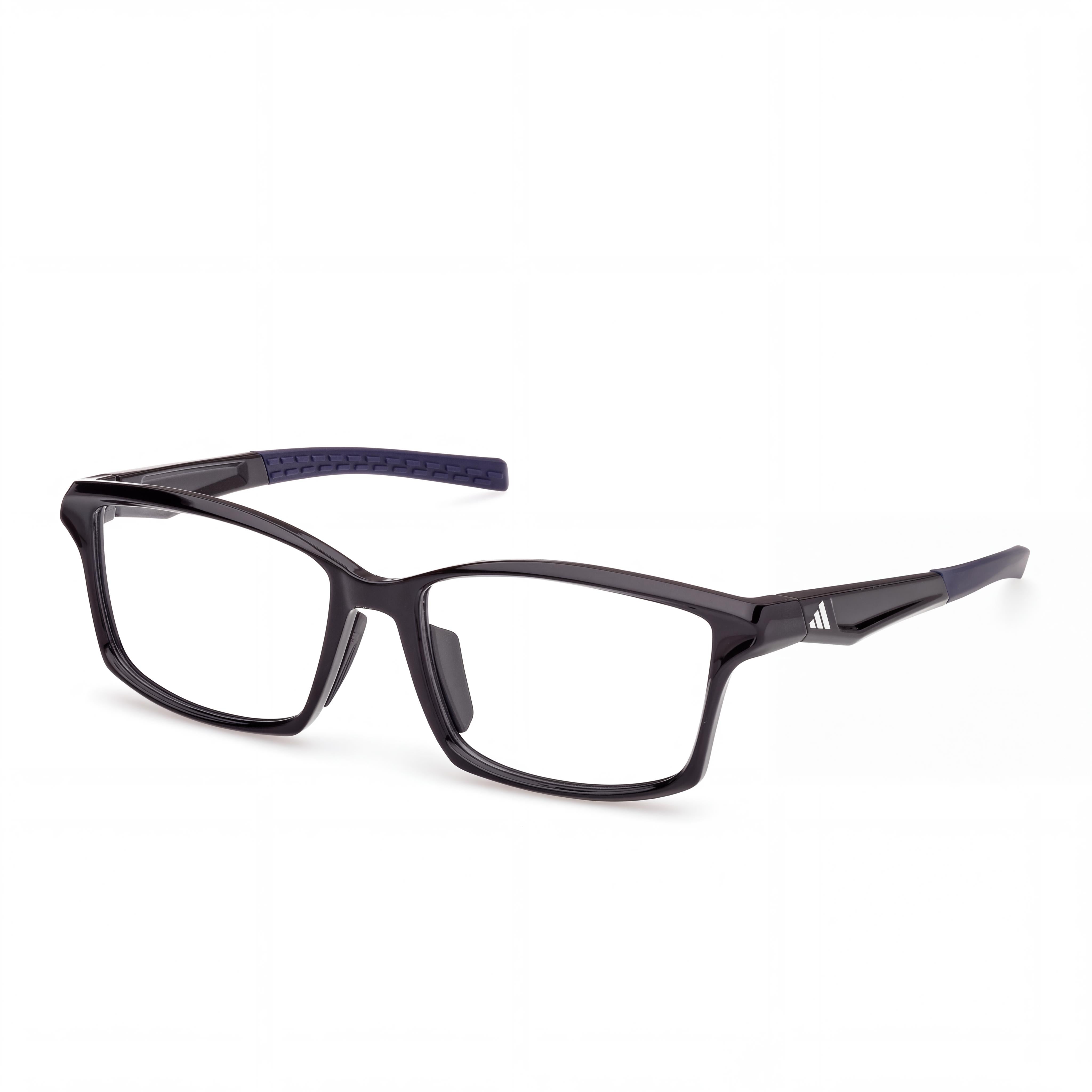 Adidas Sport SP5115-H Unisex Non-Polarized Injected Frame Sunglasses, Shiny Black, Multicolor Lens, 57-17-140, Photo 1