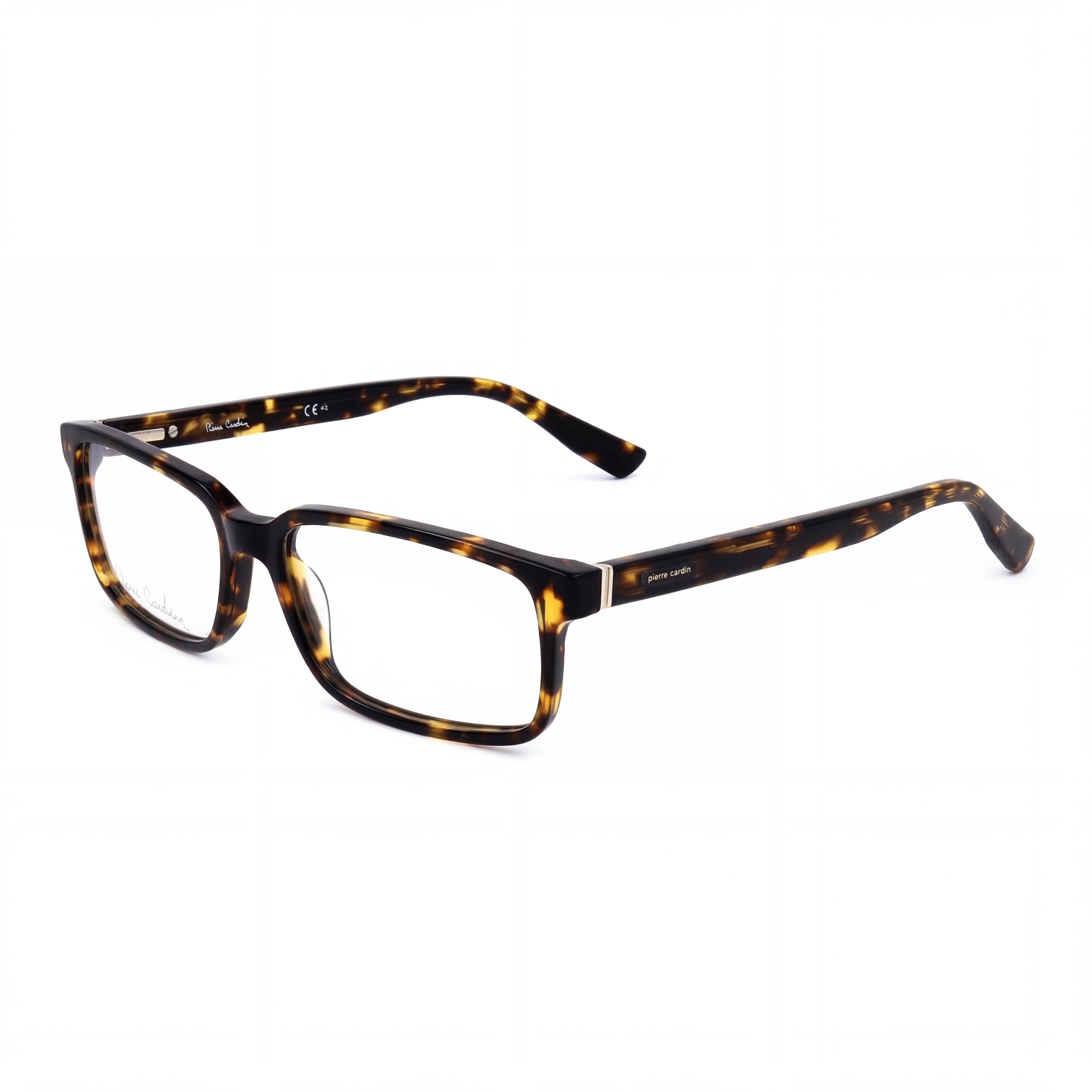 Gafas Pierre Cardin PC 6162 5MI 55 para hombre, de acetato, color Habana, rectangulares, sin montura, 55 mm, Photo 1