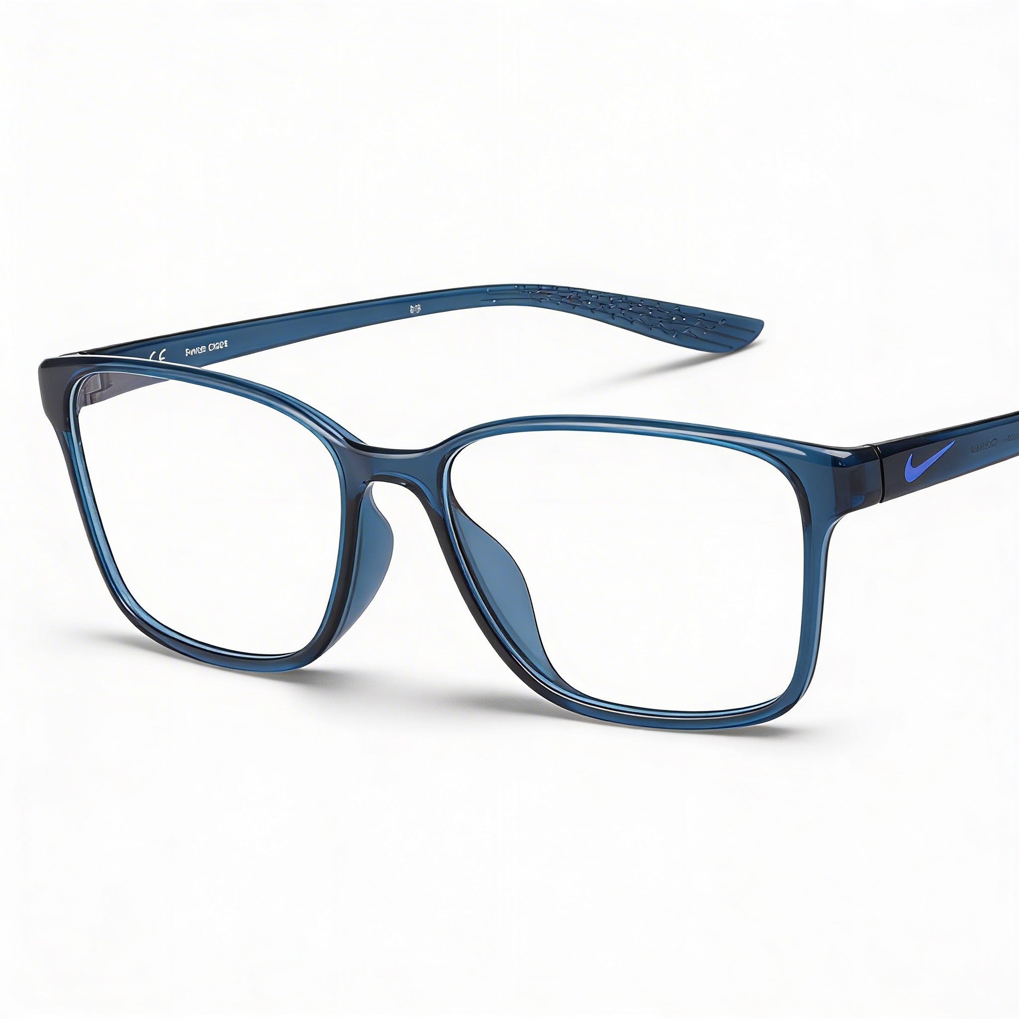 Nike 7027 Metal Frame Eyeglasses for Men with Lenses, Midnight Turq, 53-15-140, Photo 2