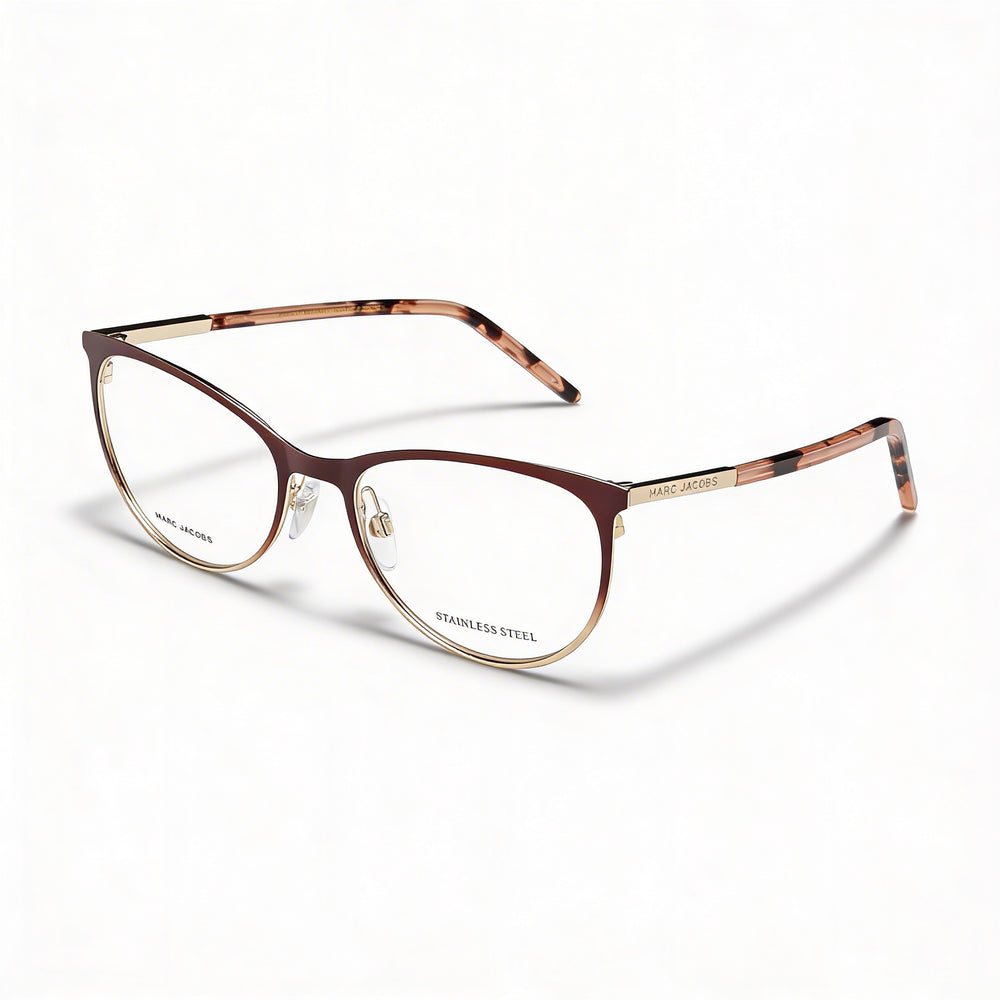 Gafas de Sol de Policarbonato de Acero Inoxidable para Hombre Marc Jacobs Modern Marc 708 Marrón Mate Dorado 54mm