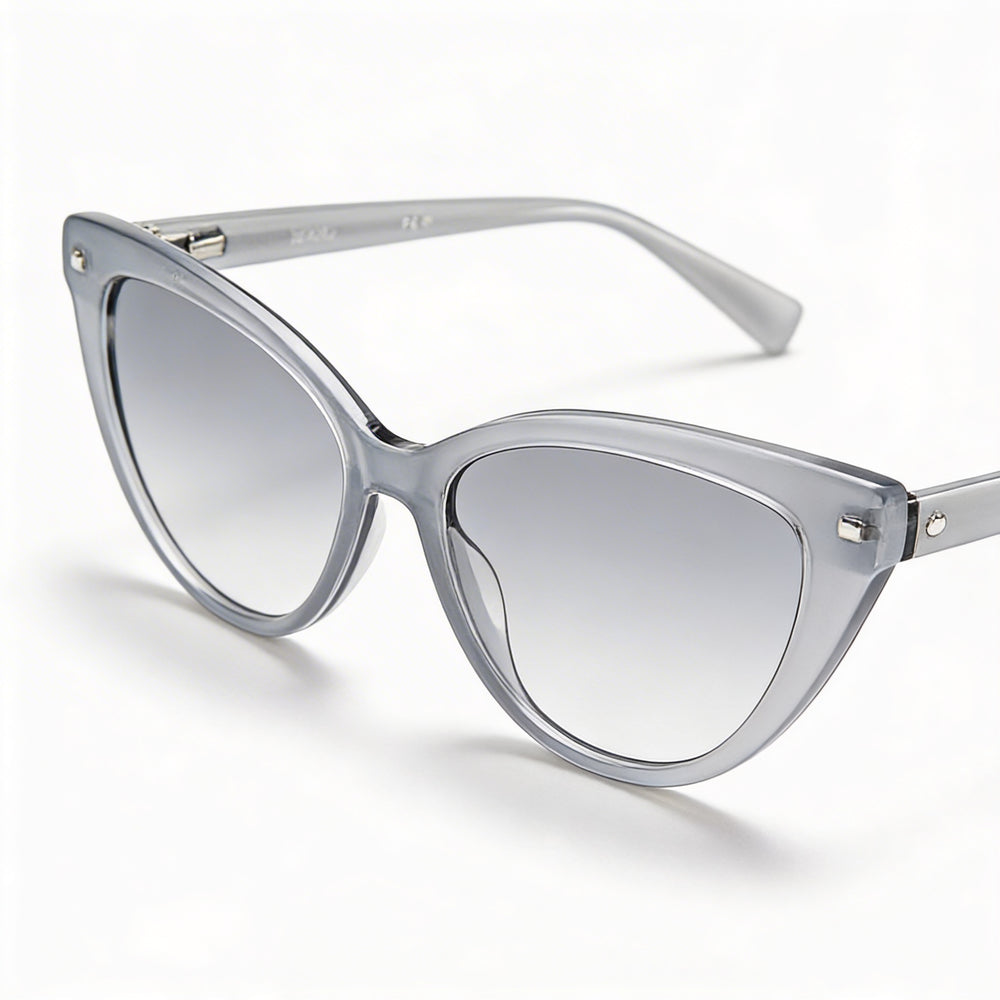 MaxMara MM 1406 Women's Grey Frame Eyeglasses with Plastic or Polycarbonate Lenses, Size 54mm, Temple 145mm