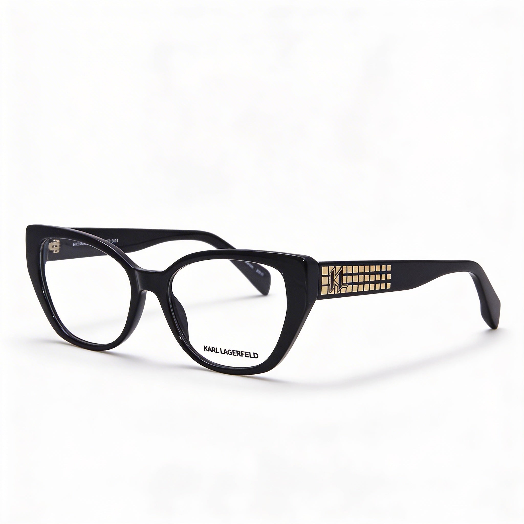 KARL LAGERFELD Modern Women's Sunglasses with Black Injected Frame and Non-Polarized Lenses 53mm, Photo 1