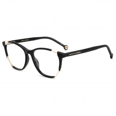 Carolina Herrera Her 0123 Acetate Frame Polycarbonate Lens Sunglasses for Women Black Nude 54mm
