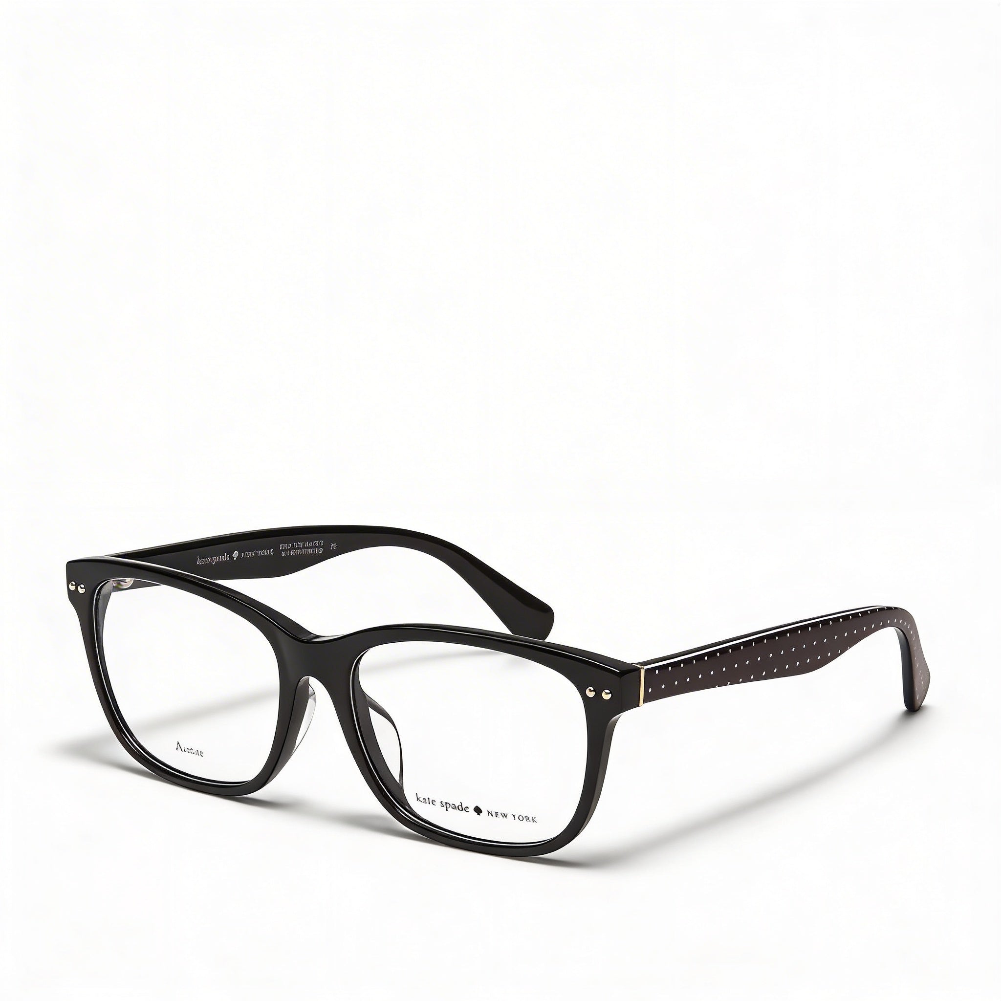 kate spade new york CAILIN/F Women's Black Acetate Eyeglasses with 52mm Lens, 16mm Bridge, 145mm Temple, Photo 1