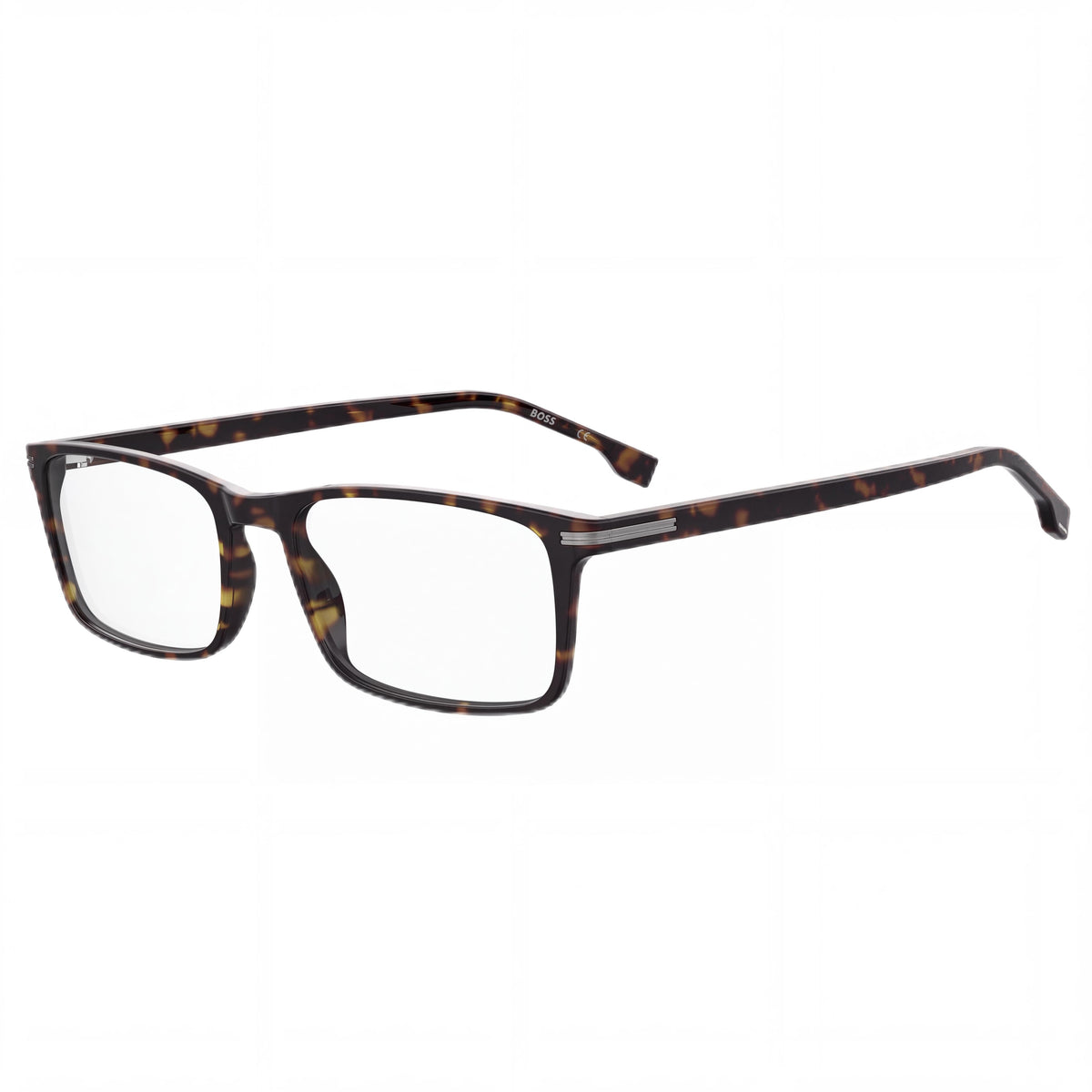 BOSS Audio Systems 1630 Men’s Classic Havana Eco Light Acetate Transparent Eyeglasses 55/18/145, Photo 1