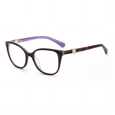kate spade new york Gafas de sol de plástico modernas para mujer, montura habana, lentes polarizadas violeta, 52 mm