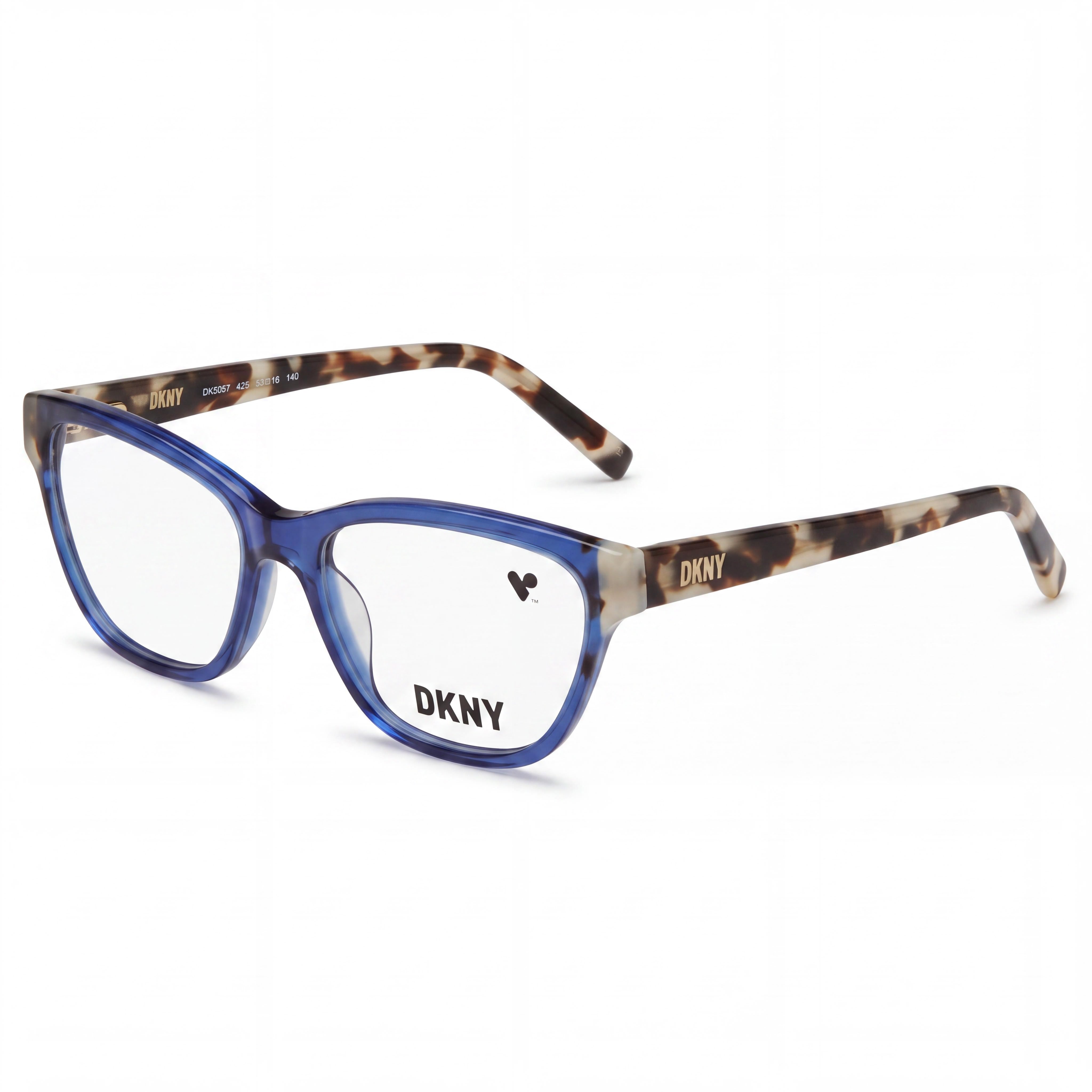 DKNY Modern Men's Acetate Cobalt Bone Tortoise Sunglasses 53mm, Photo 1