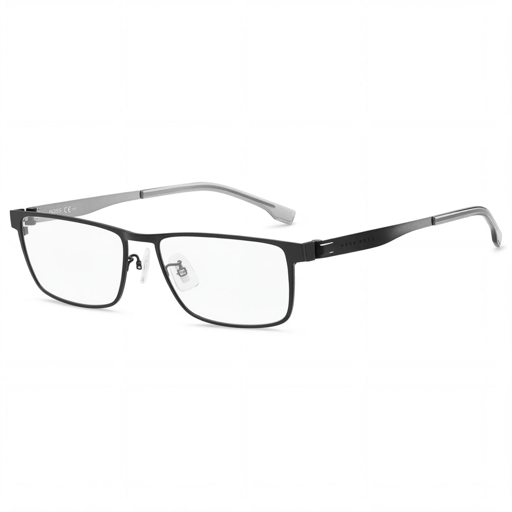Gafas de Sol de Mujer Modernas de Metal con Lentes de Policarbonato Color Negro Mate y Rutenio de Hugo Boss Audio Systems 57mm