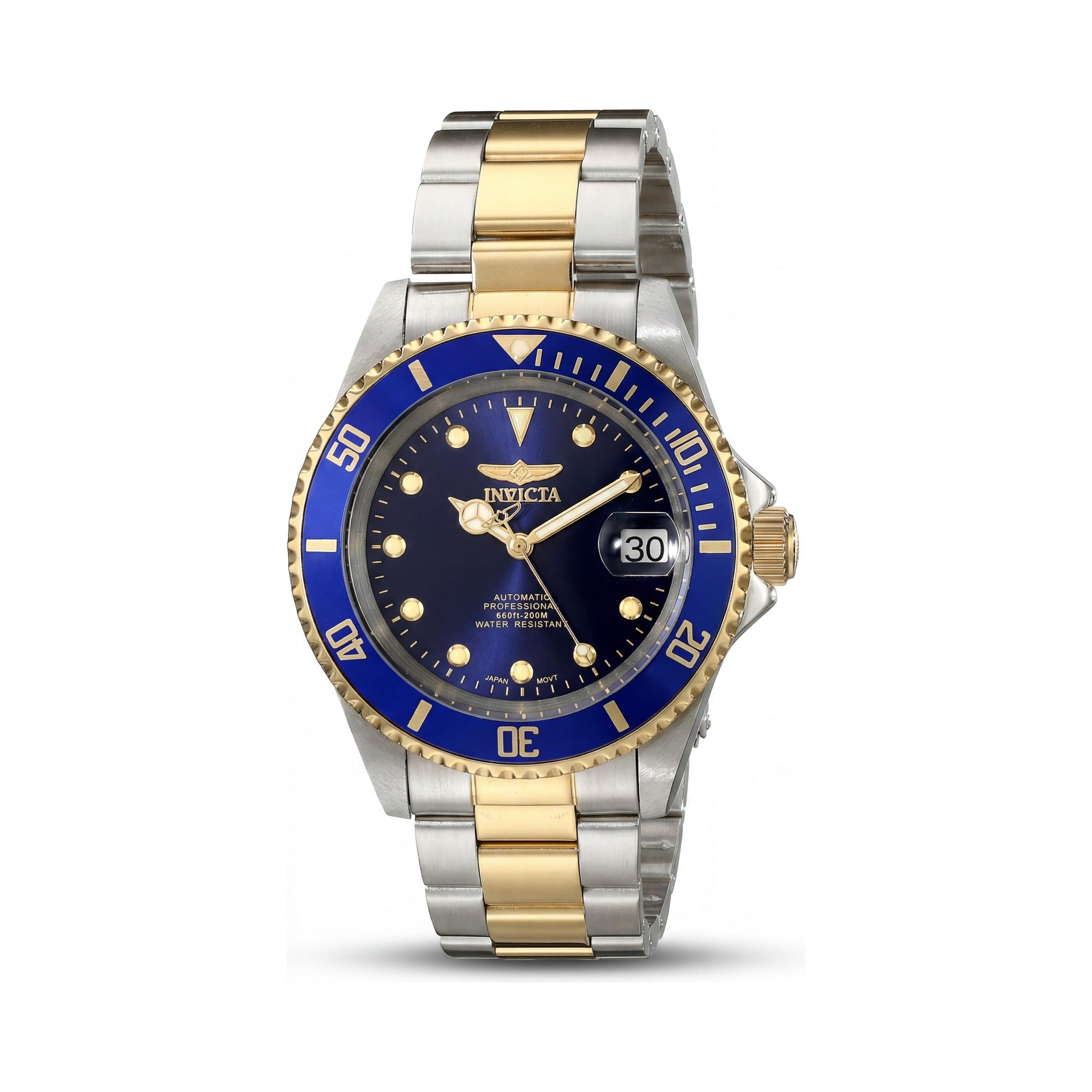 Reloj automático Invicta Pro Diver para mujer, de acero inoxidable en dos tonos y esfera azul, de 40 mm, Photo 1