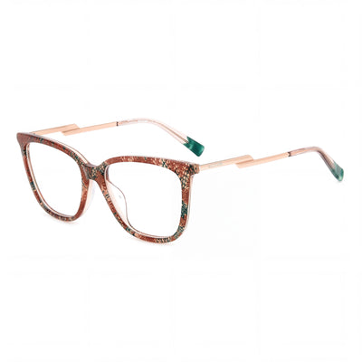 M Missoni Modern Women's Pink Pattern Acetate Frame Non-Polarized Polycarbonate Lens Sunglasses 53mm